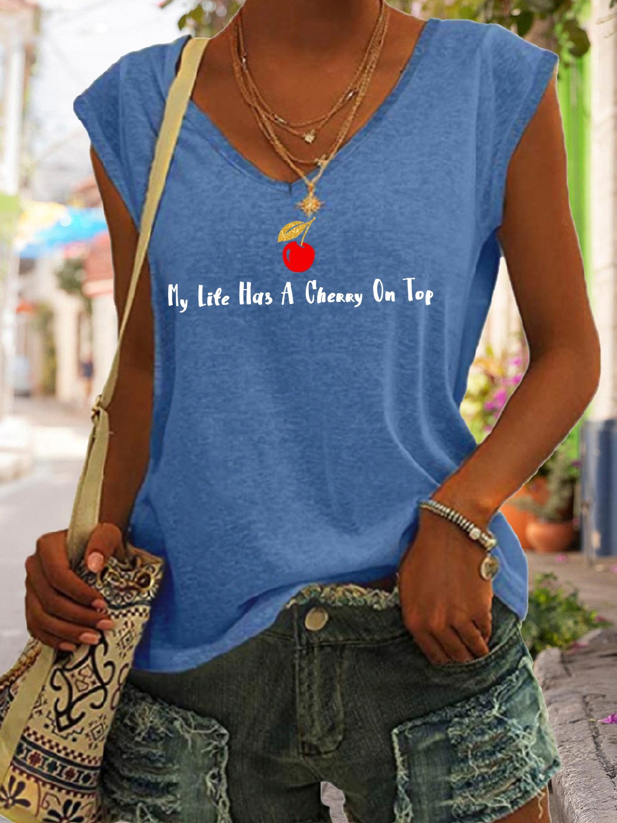 Lilicloth x Girlie a la Mode My Life Has A Cherry On Top Women's Tank & Cami