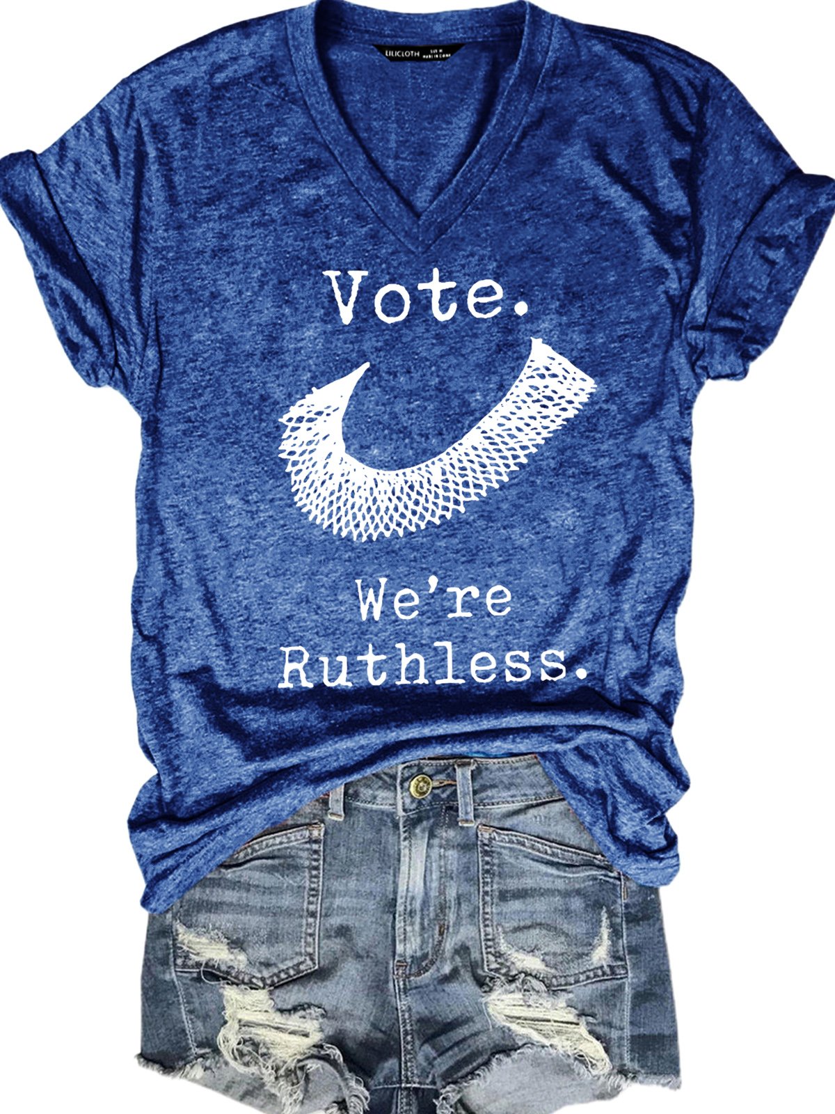 Womens Women Vote We're Ruthless V-Neck T-Shirt