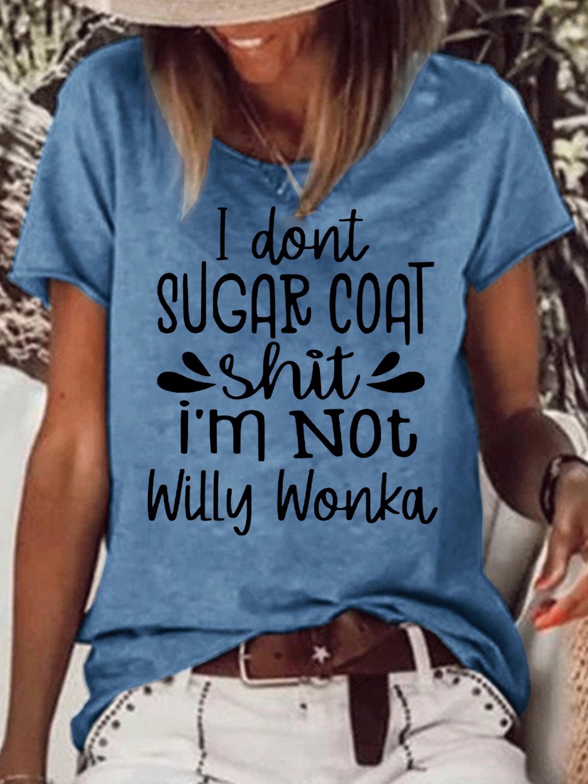 Womens I Don't Sugar Coat Casual T-Shirt