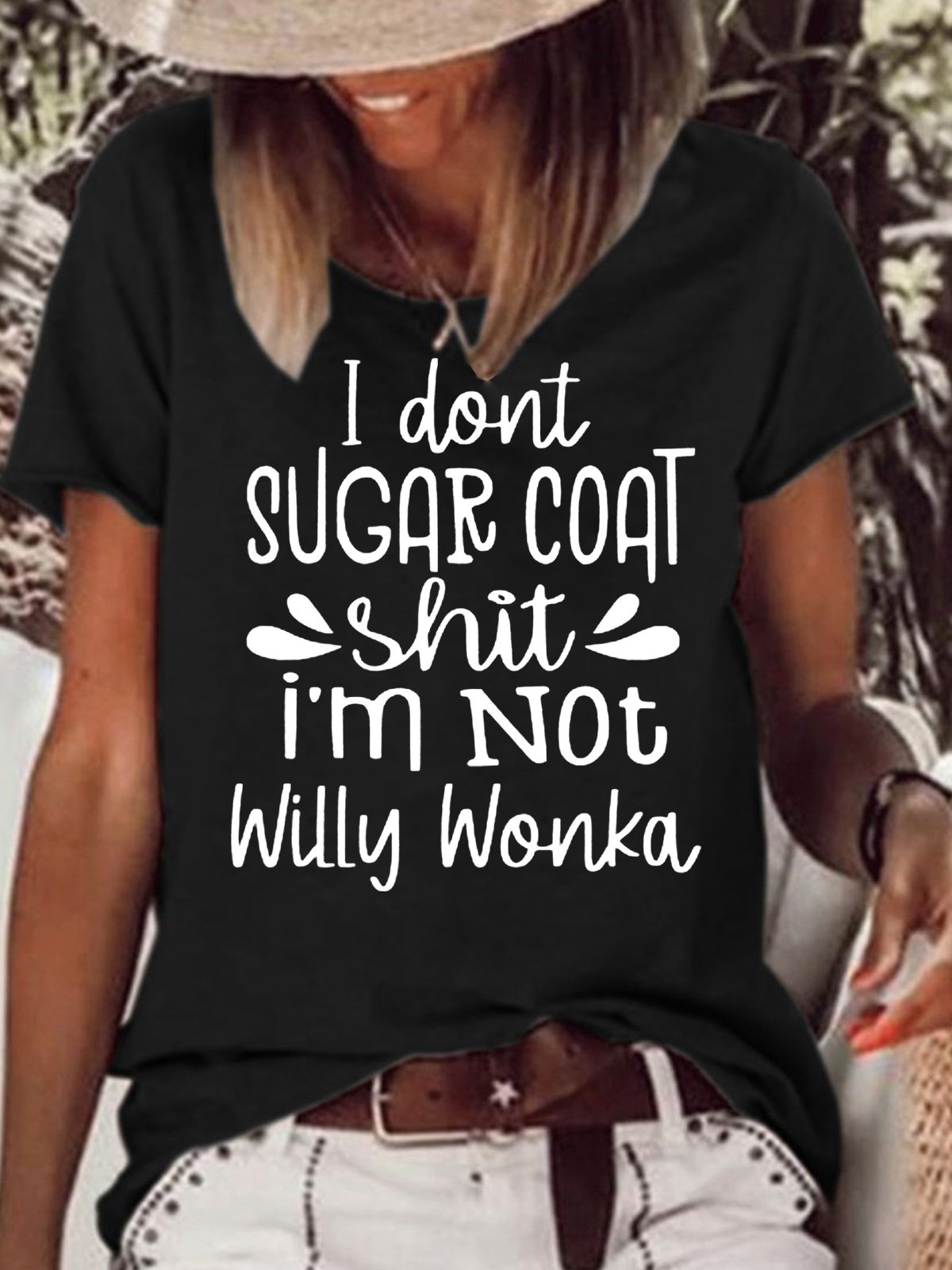 Womens I Don't Sugar Coat Casual T-Shirt