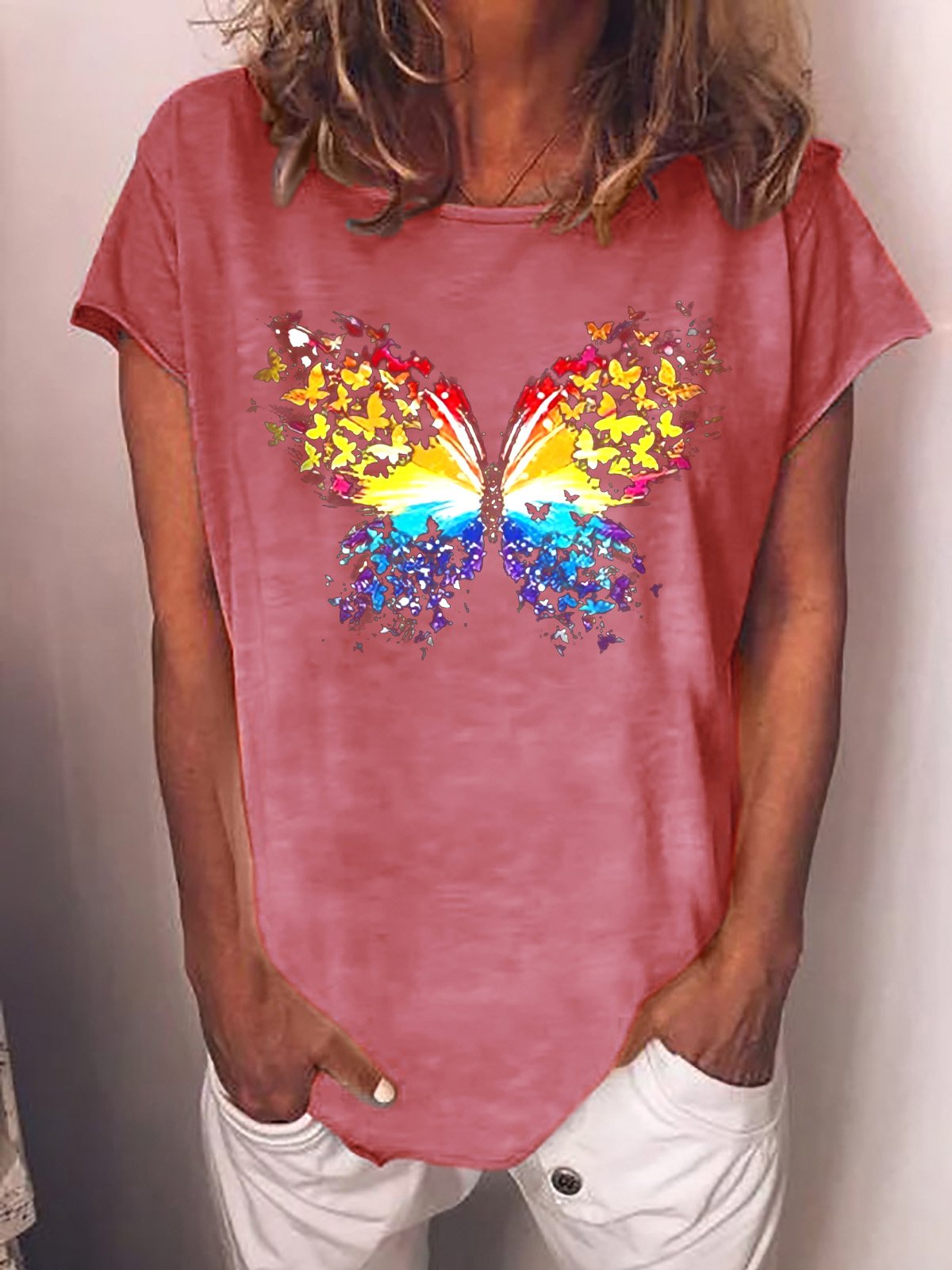 Butterfly Print Women's T-Shirt