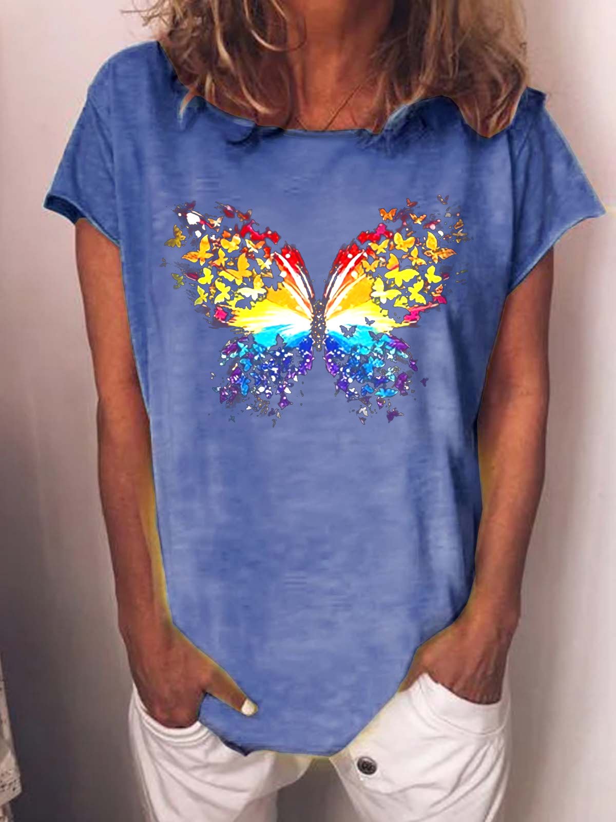 Butterfly Print Women's T-Shirt