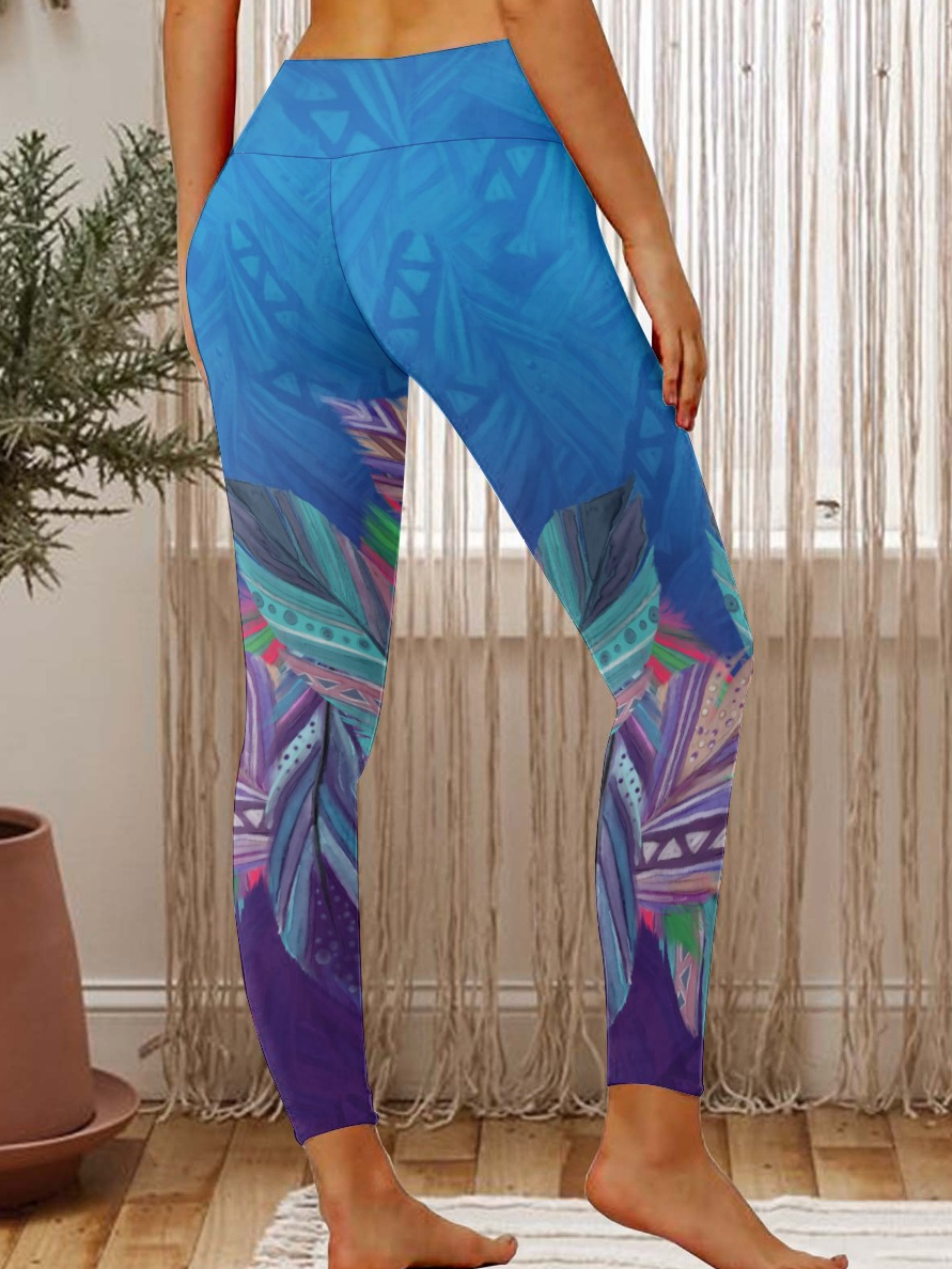 Lilicloth X Paula Boho Feather Women's Leggings