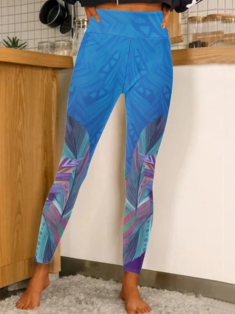 Lilicloth X Paula Boho Feather Women's Leggings