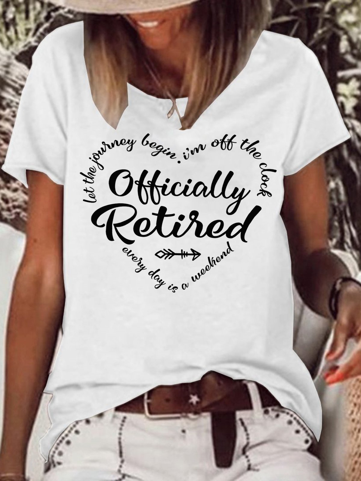 Womens Retired Crew Neck T-Shirt