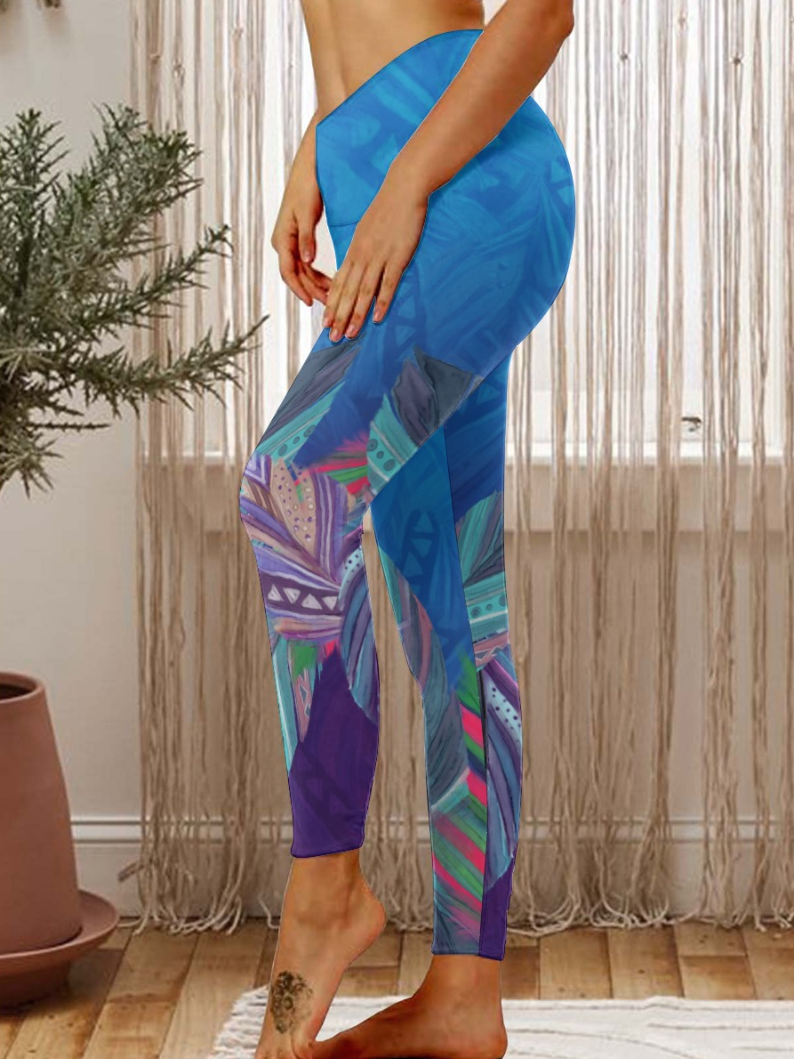 Lilicloth X Paula Boho Feather Women's Leggings