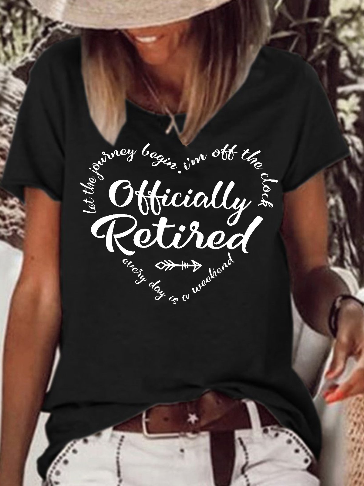 Womens Retired Crew Neck T-Shirt