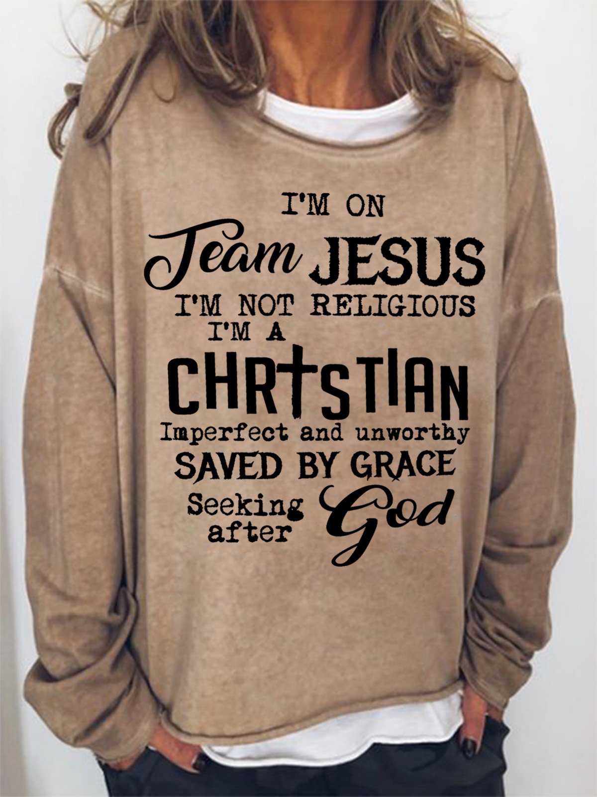 I'm On Team Jesus Women's Sweatshirt