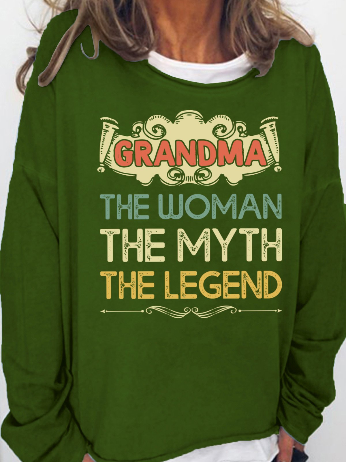 Grandma Women`s Loose Casual Sweatshirt