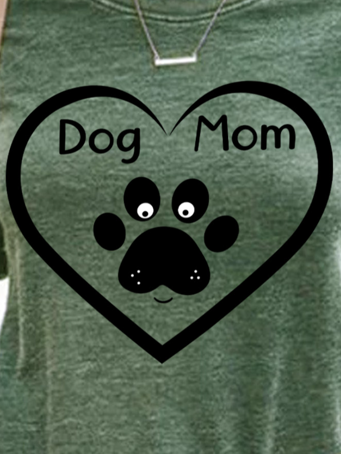 Lilicloth X Paula Dog Mom Heart Women's Sweatshirt