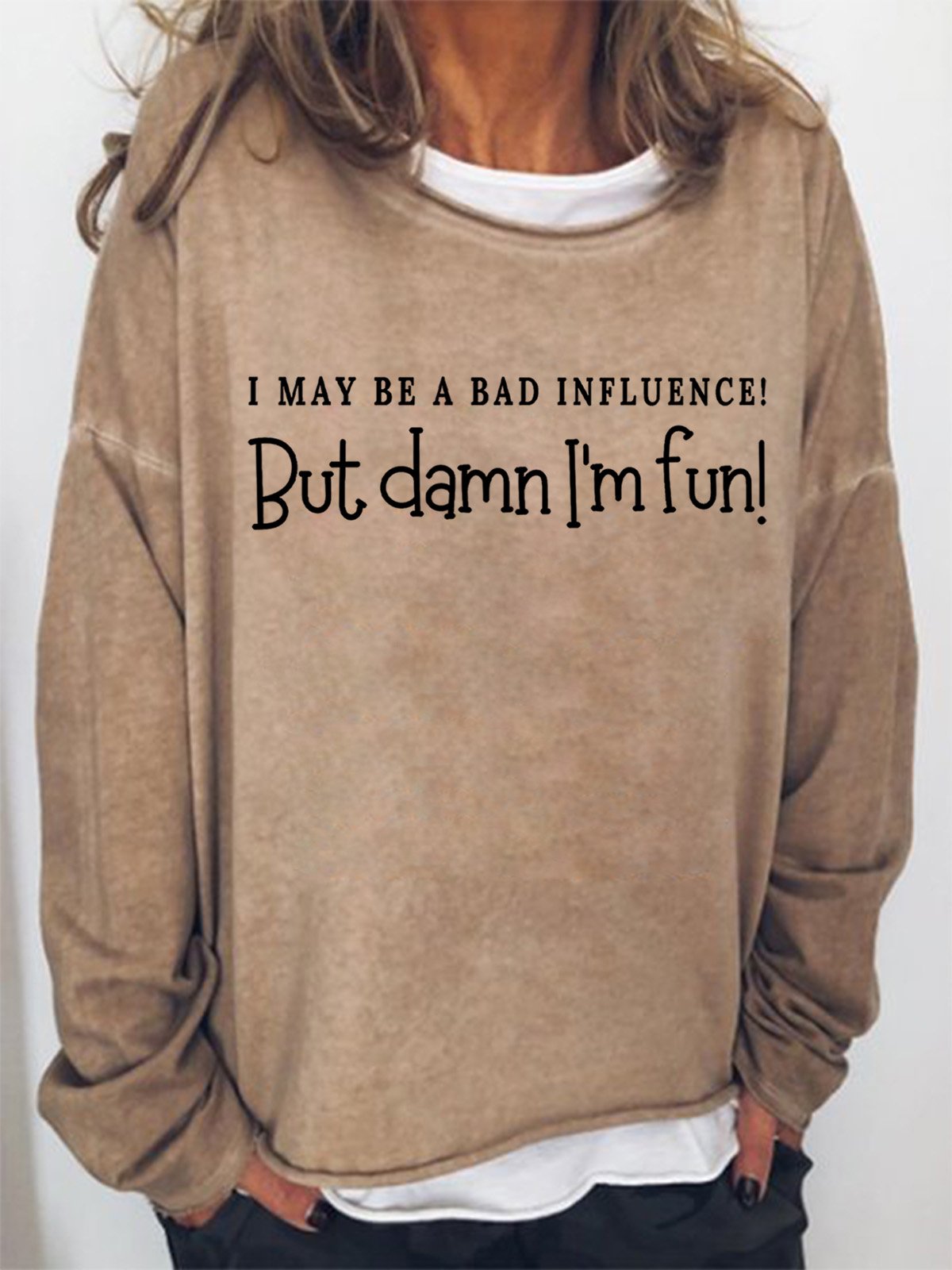 Lilicloth X Kat8lyst I May Be A Bad Influence Women's Sweatshirt