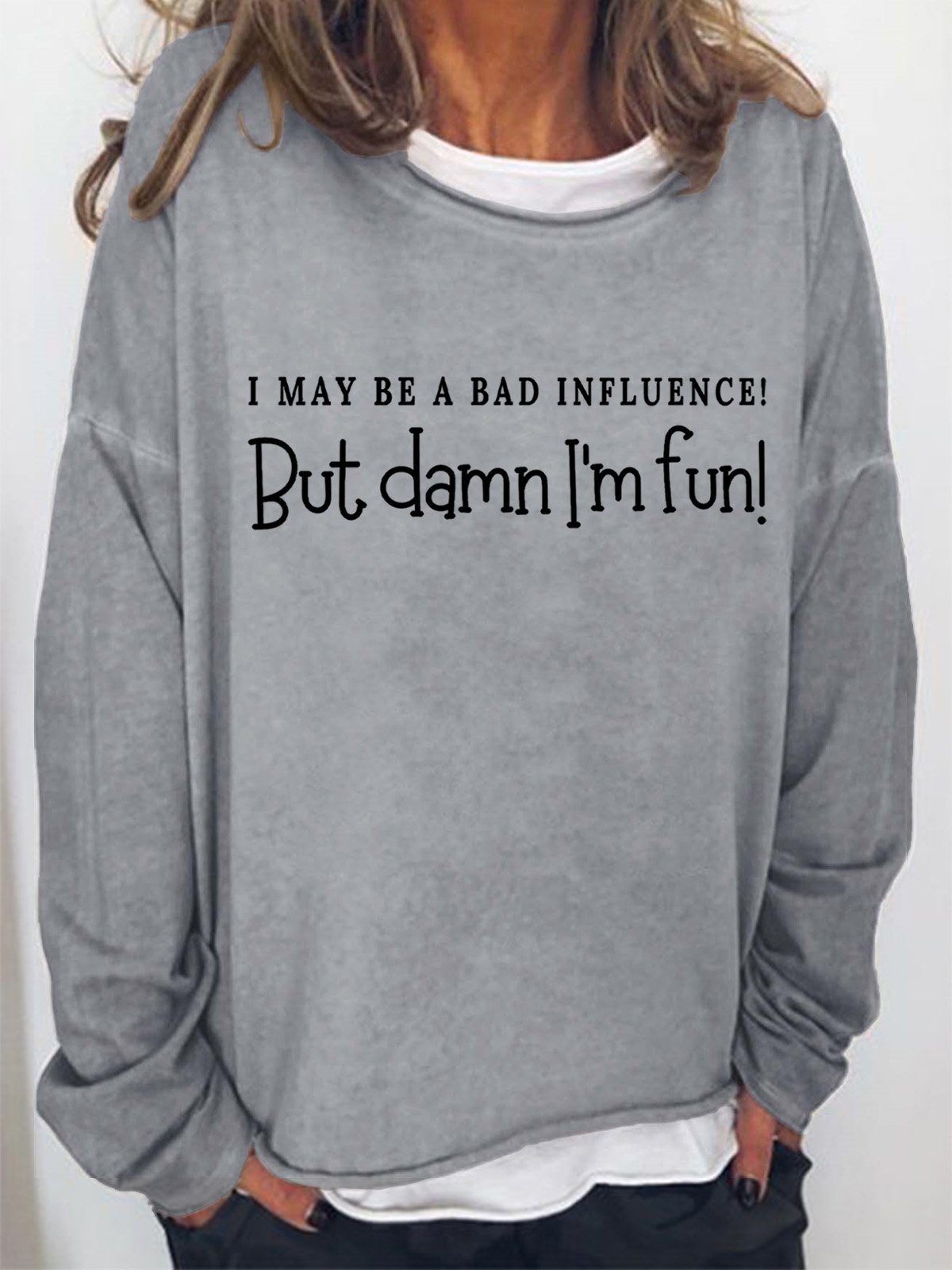 Lilicloth X Kat8lyst I May Be A Bad Influence Women's Sweatshirt