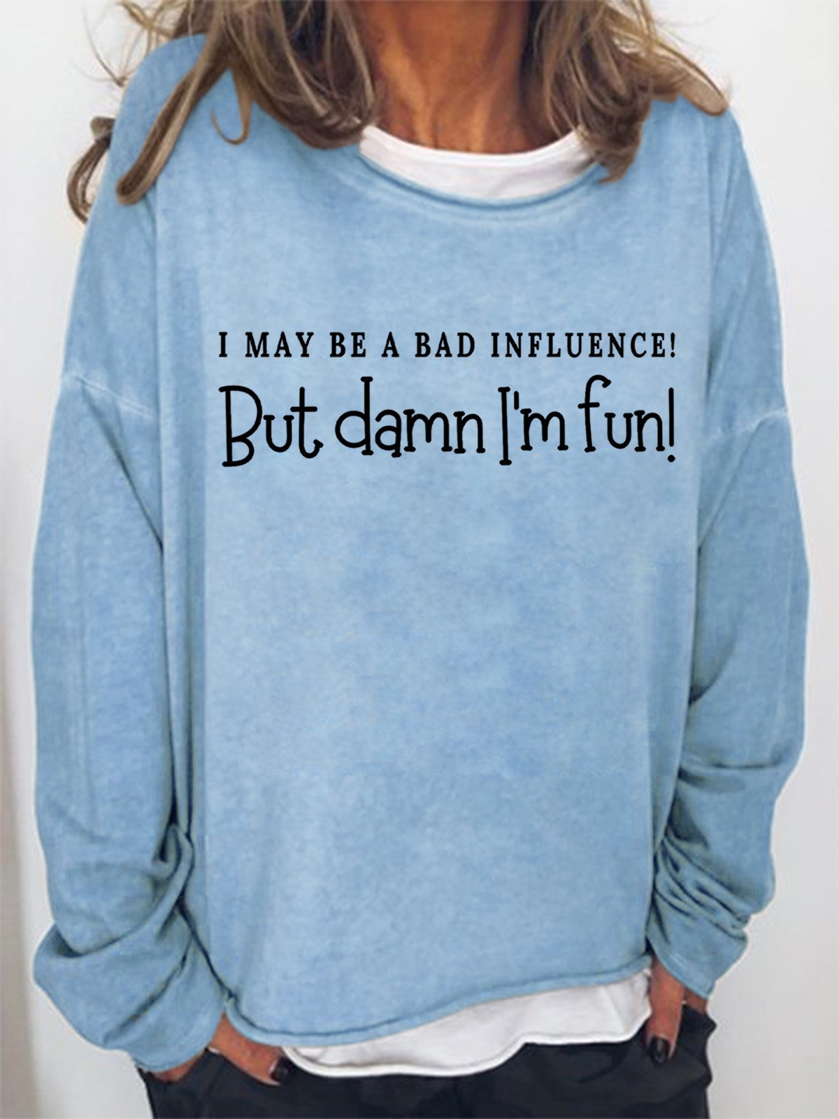 Lilicloth X Kat8lyst I May Be A Bad Influence Women's Sweatshirt