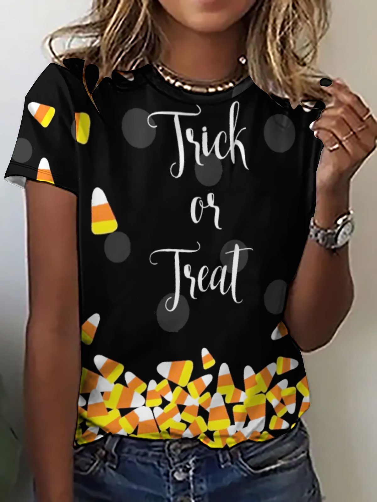 Womens Halloween Casual T-Shirt