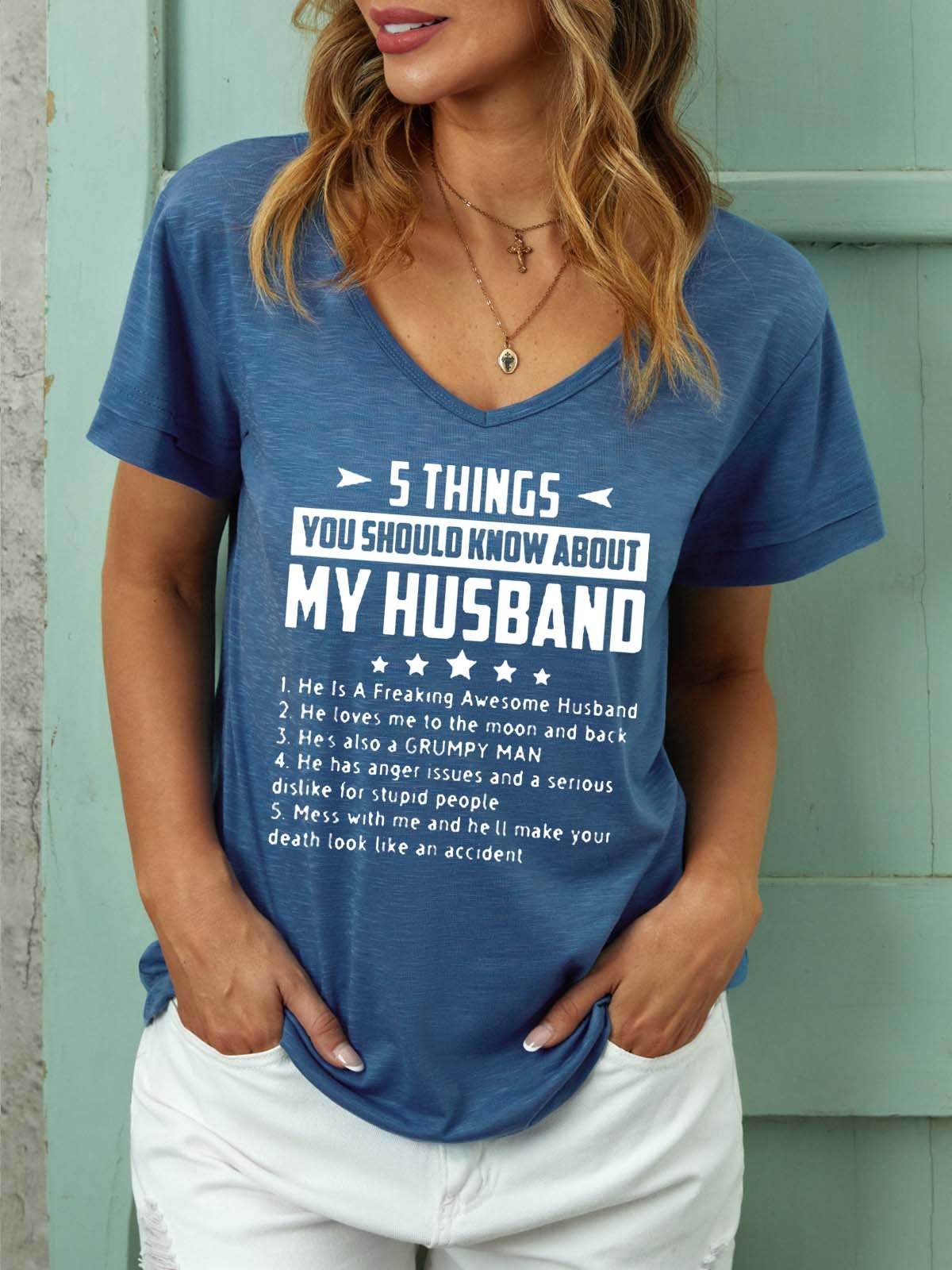 Five Things About My Husband Shirt & Top