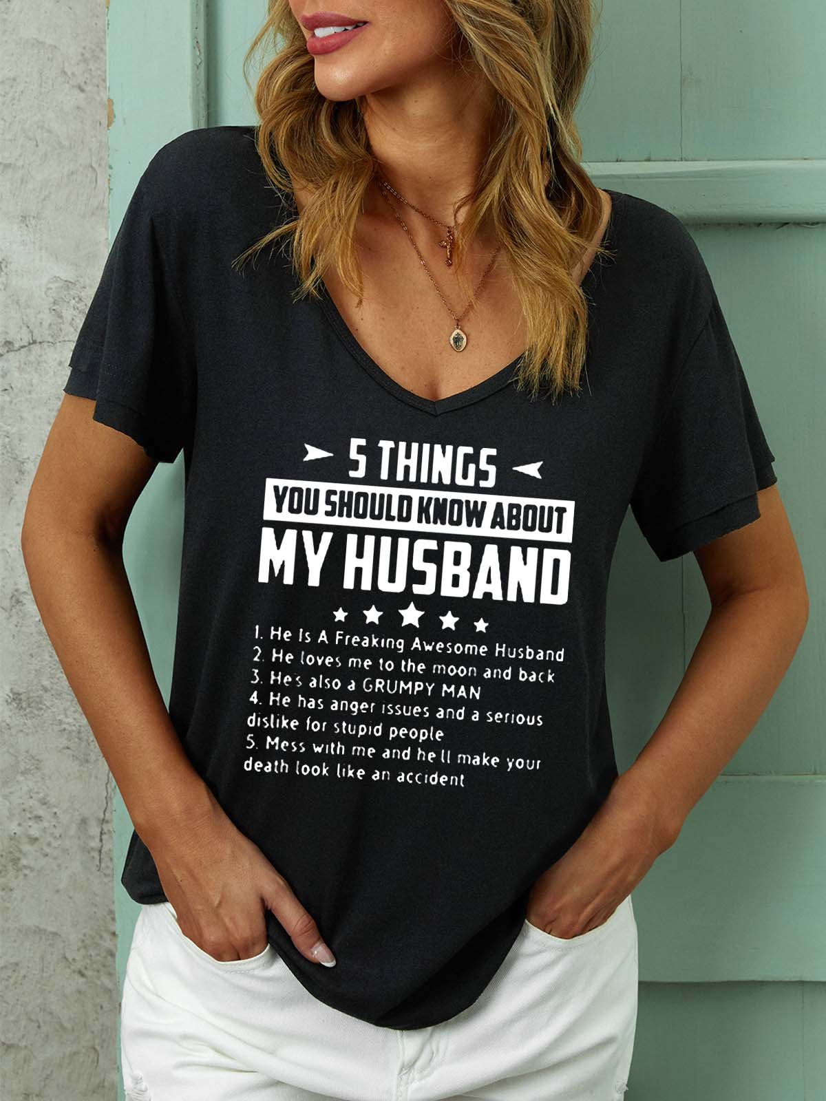Five Things About My Husband Shirt & Top