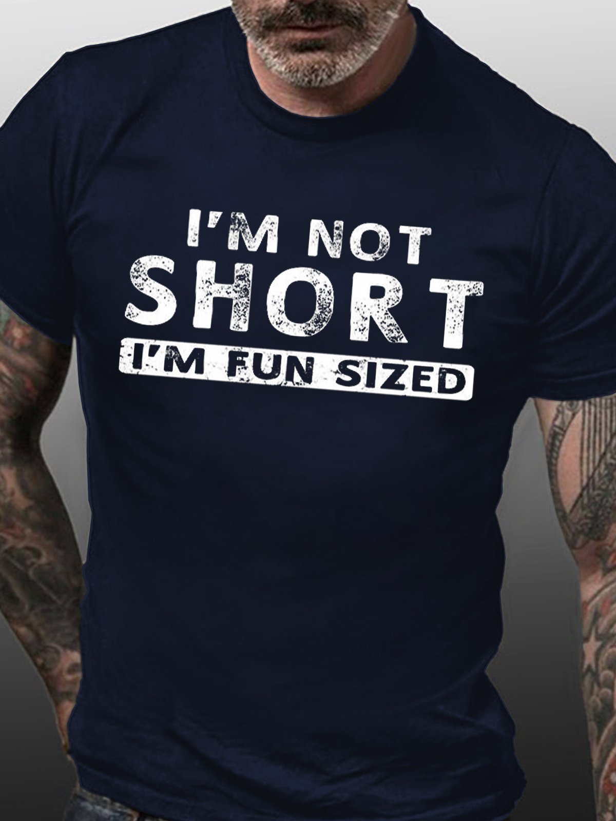 Womens Im Not Short Im Fun Sized Funny Casual Crew Neck T-Shirt