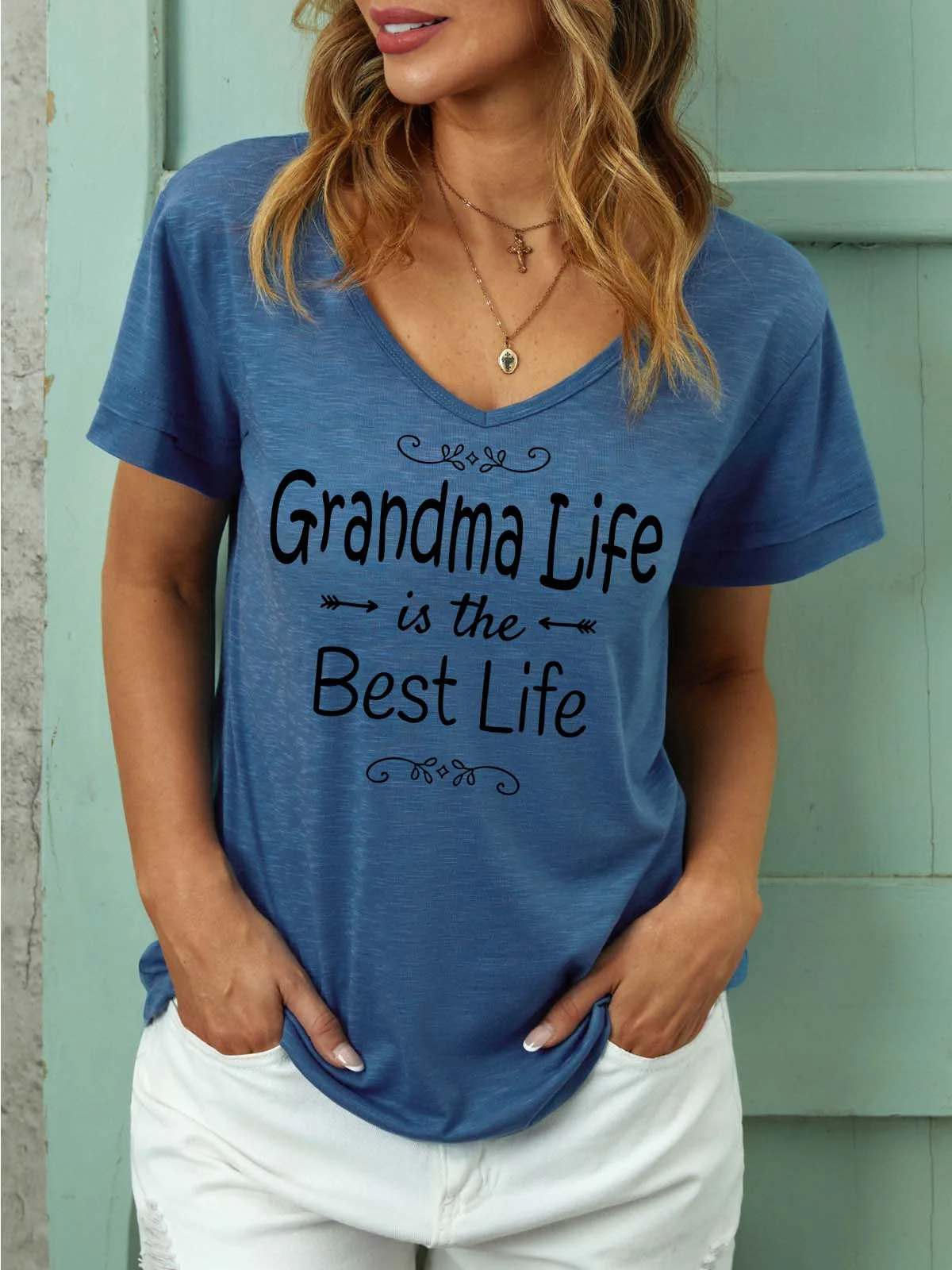 Women Grandma Life Is The Best Life Regular Fit T-Shirt