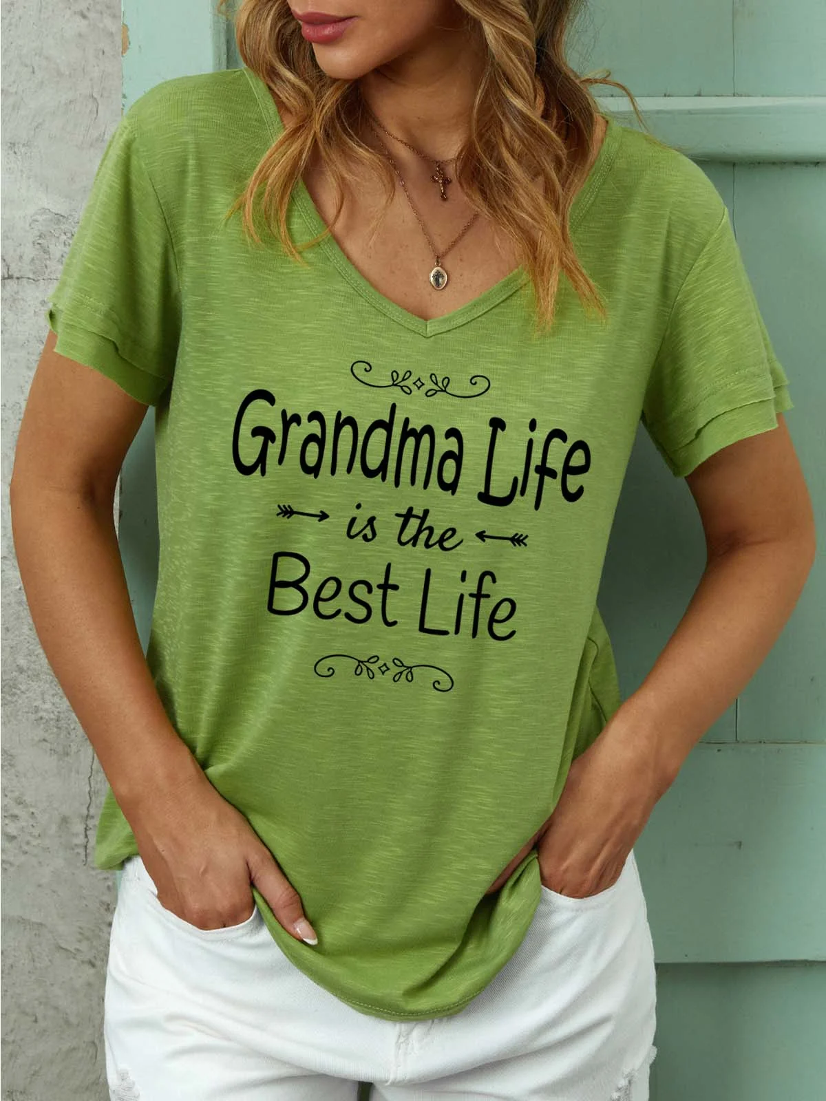 Women Grandma Life Is The Best Life Regular Fit T-Shirt