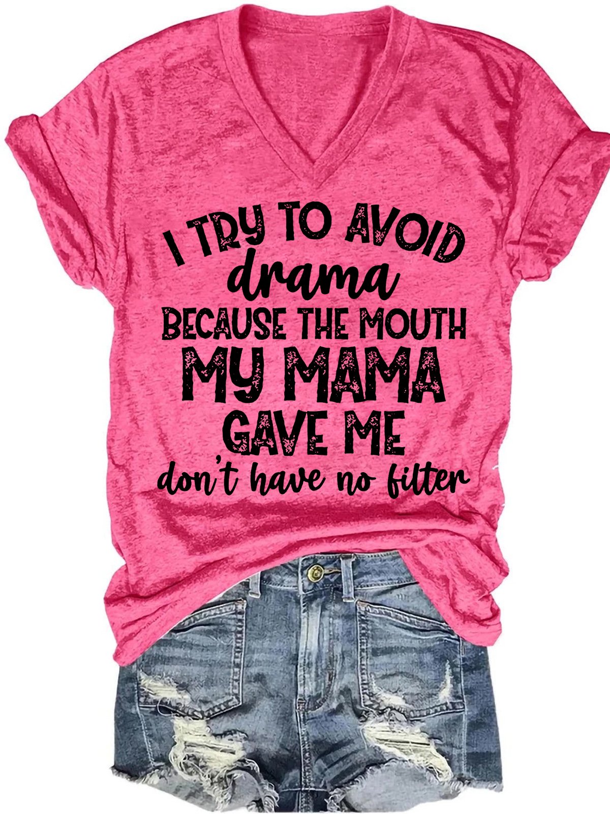 Womens I Try To Avoid Drama T-Shirt