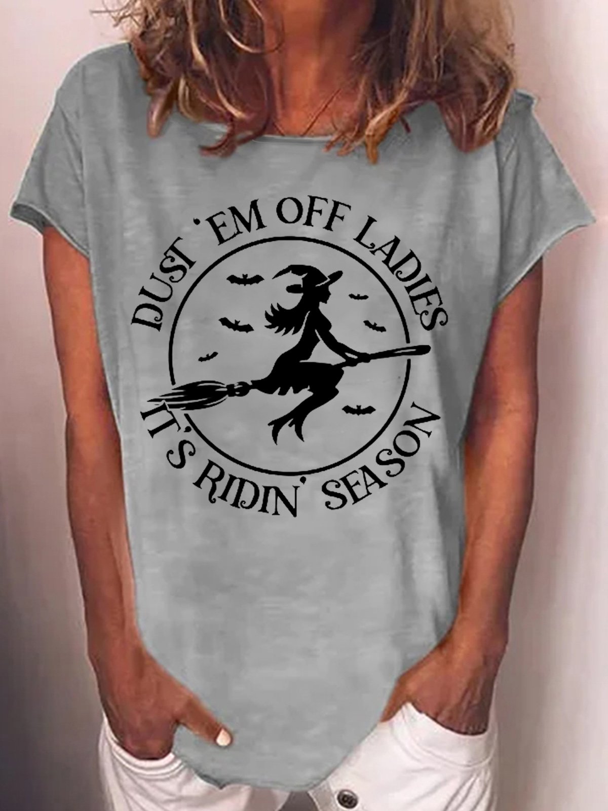 Womens Dust 'em Off Ladies It's Ridin' Season T-Shirt