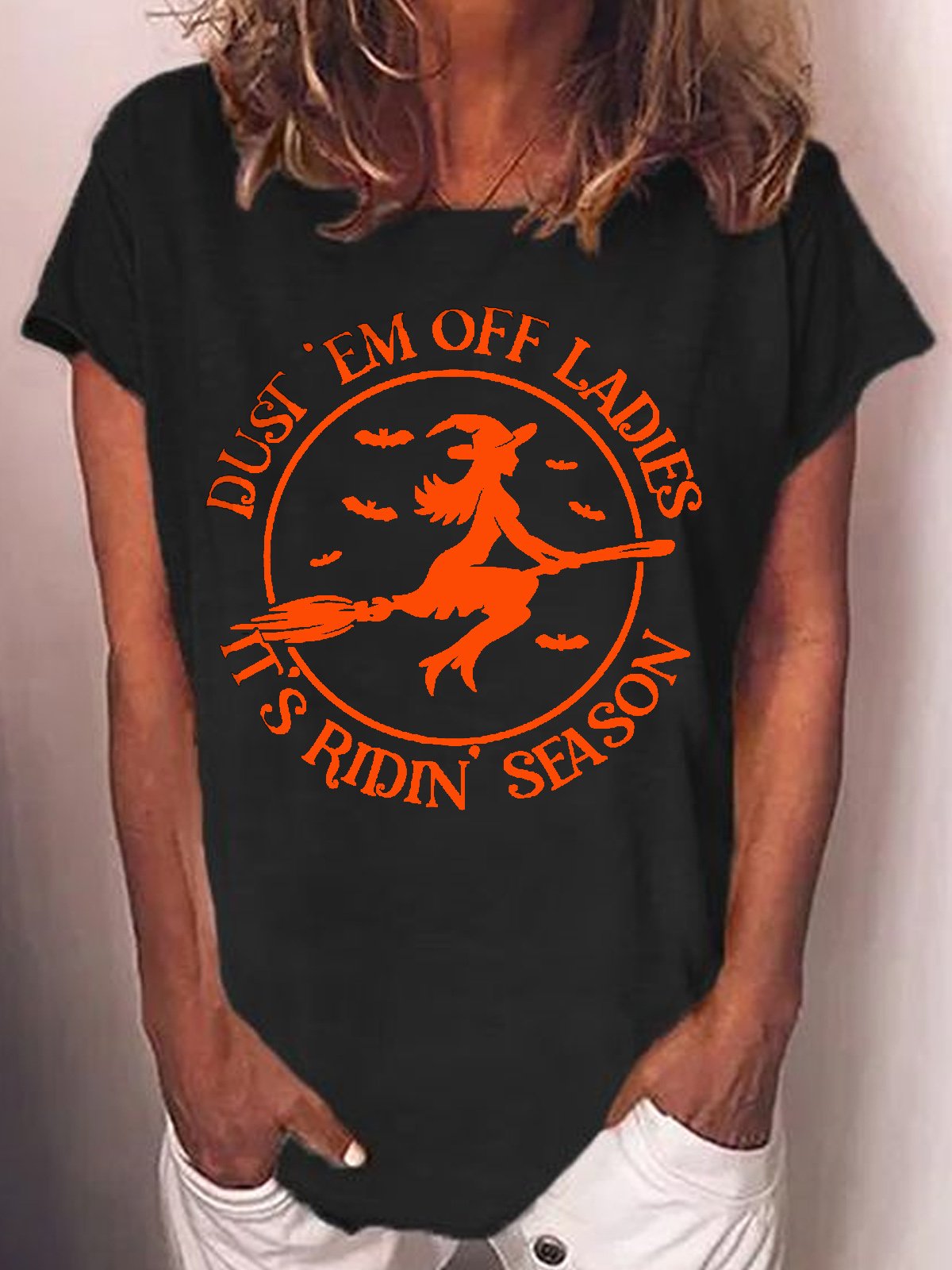 Womens Dust 'em Off Ladies It's Ridin' Season T-Shirt