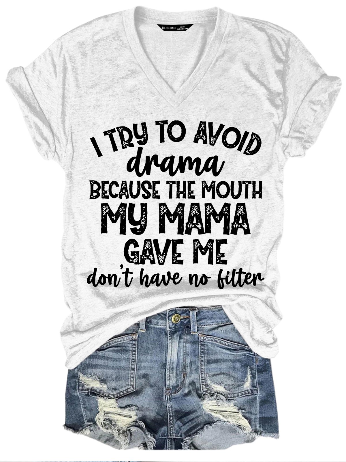 Womens I Try To Avoid Drama T-Shirt