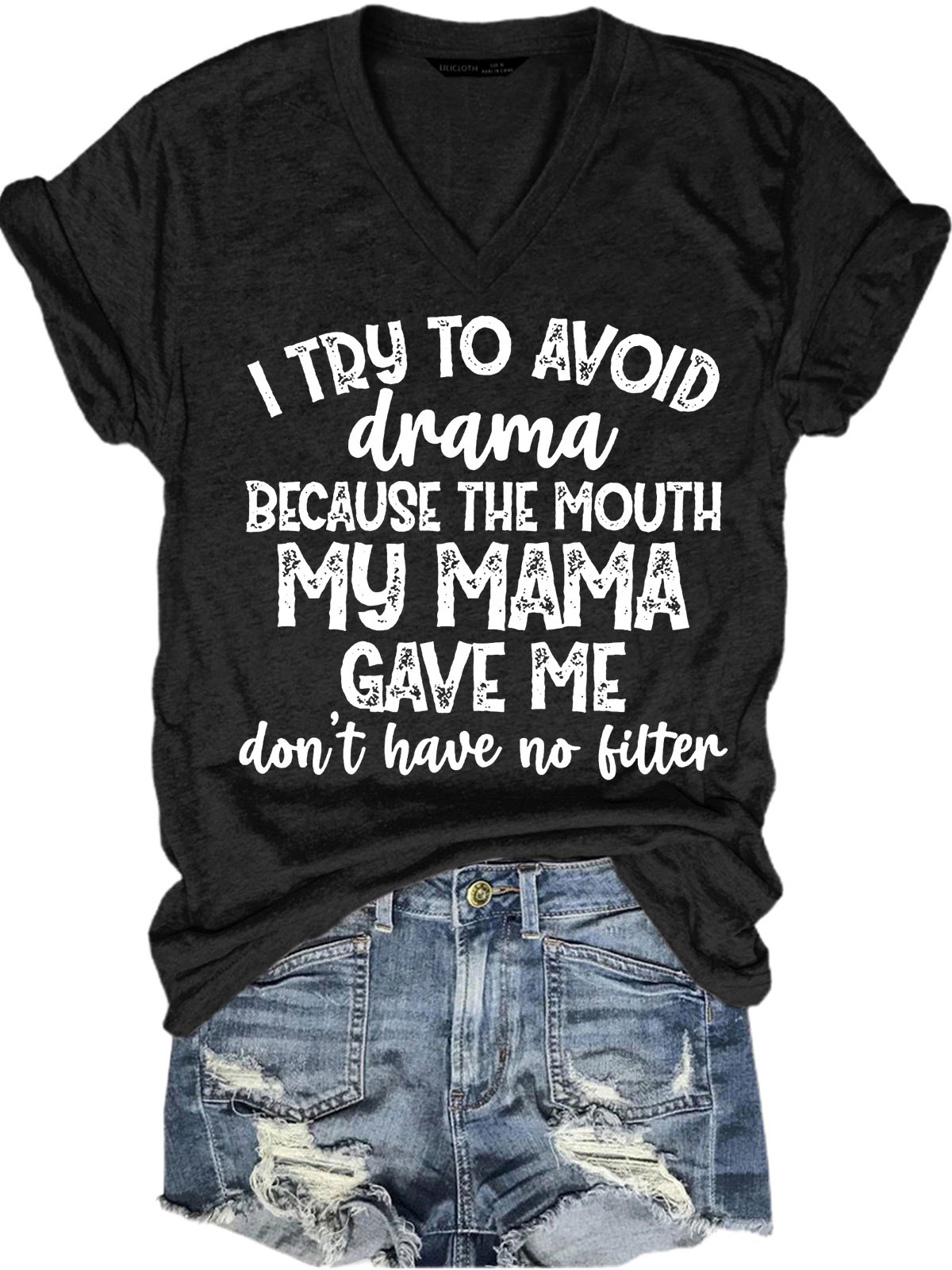 Womens I Try To Avoid Drama T-Shirt