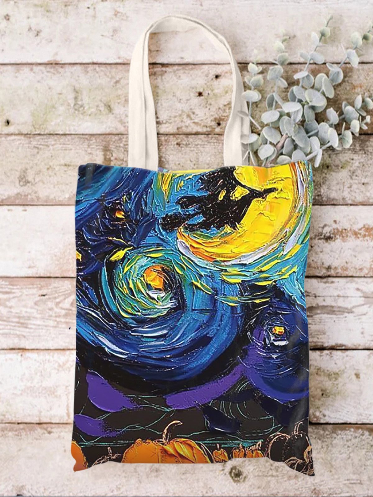 Halloween Full Print Painting Shopping Tote