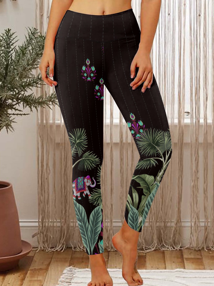 Lilicloth x Iqs Religion Floral Painting Women's Leggings