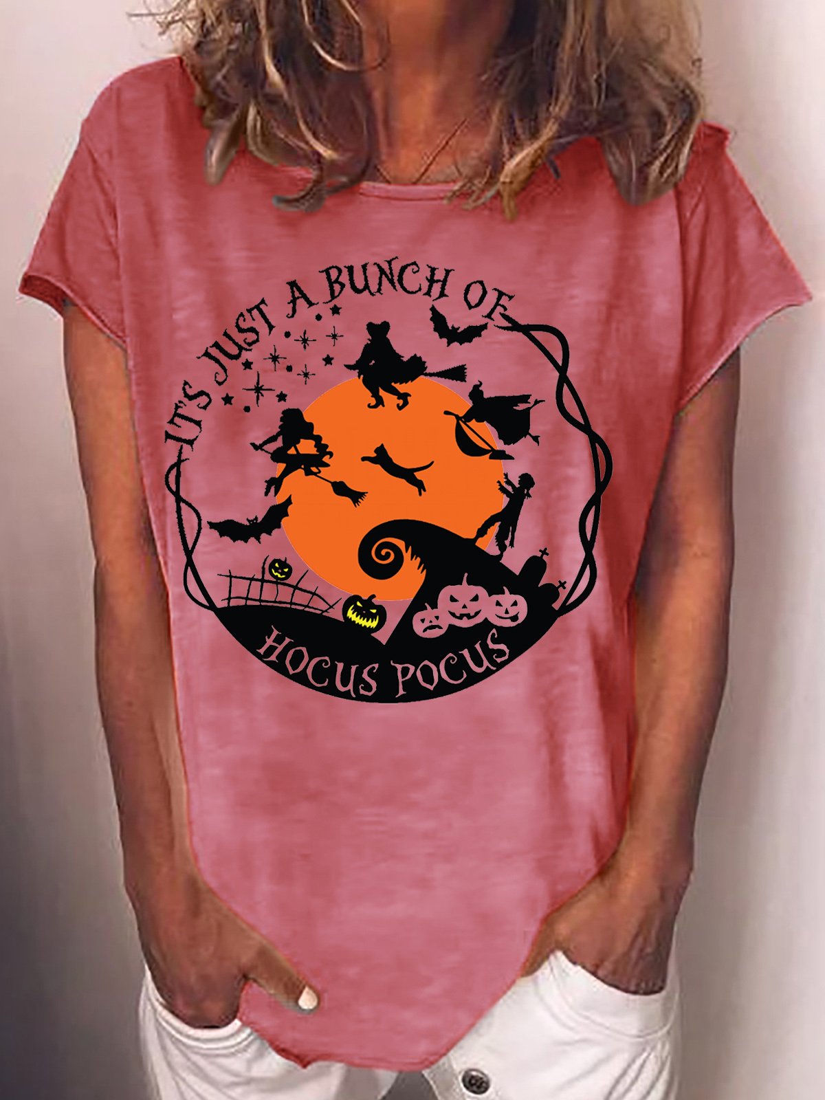 Womens It’s Just A Bunch Of Hocus Pocus Casual T-Shirt