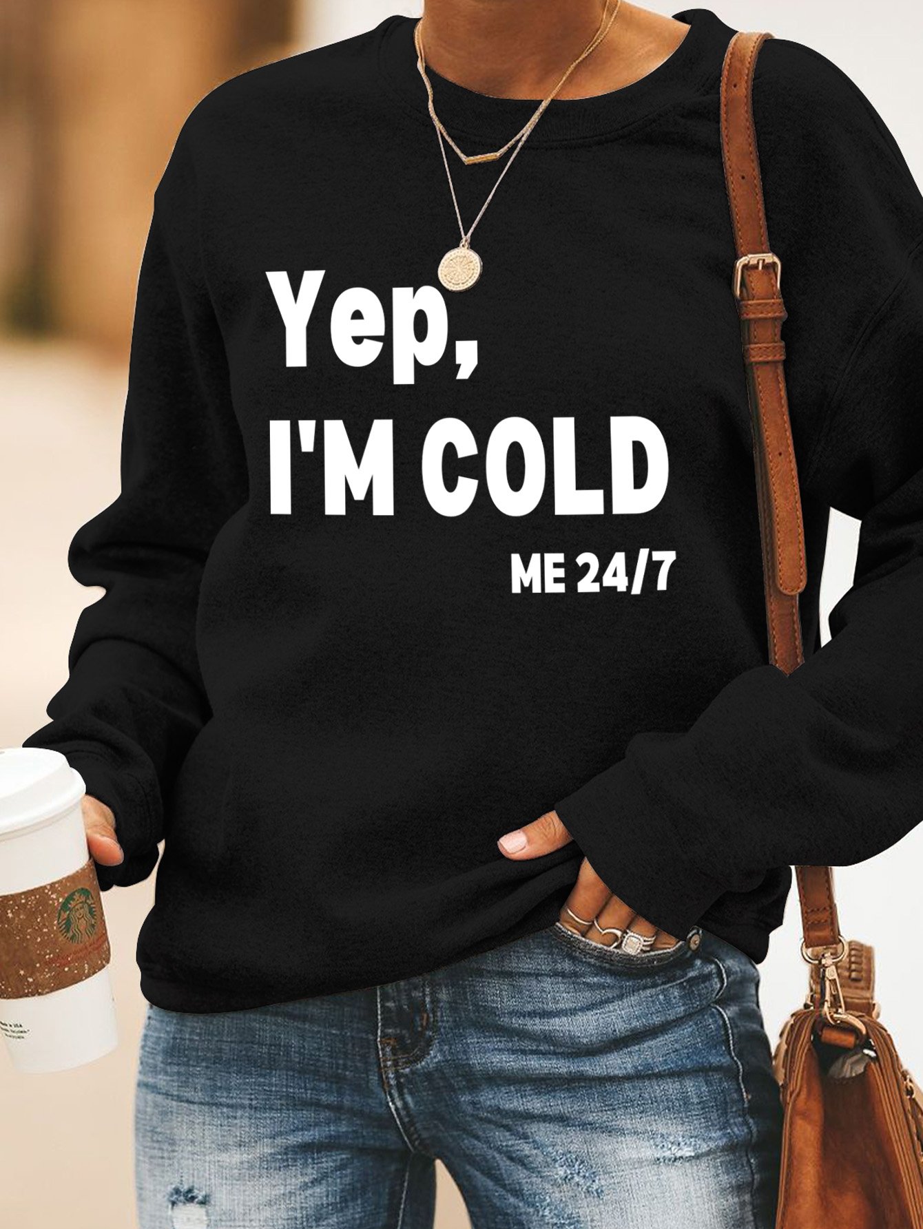 Lilicloth X Kat8lyst Yep I'm Cold Me 24/7 Women's Sweatshirt