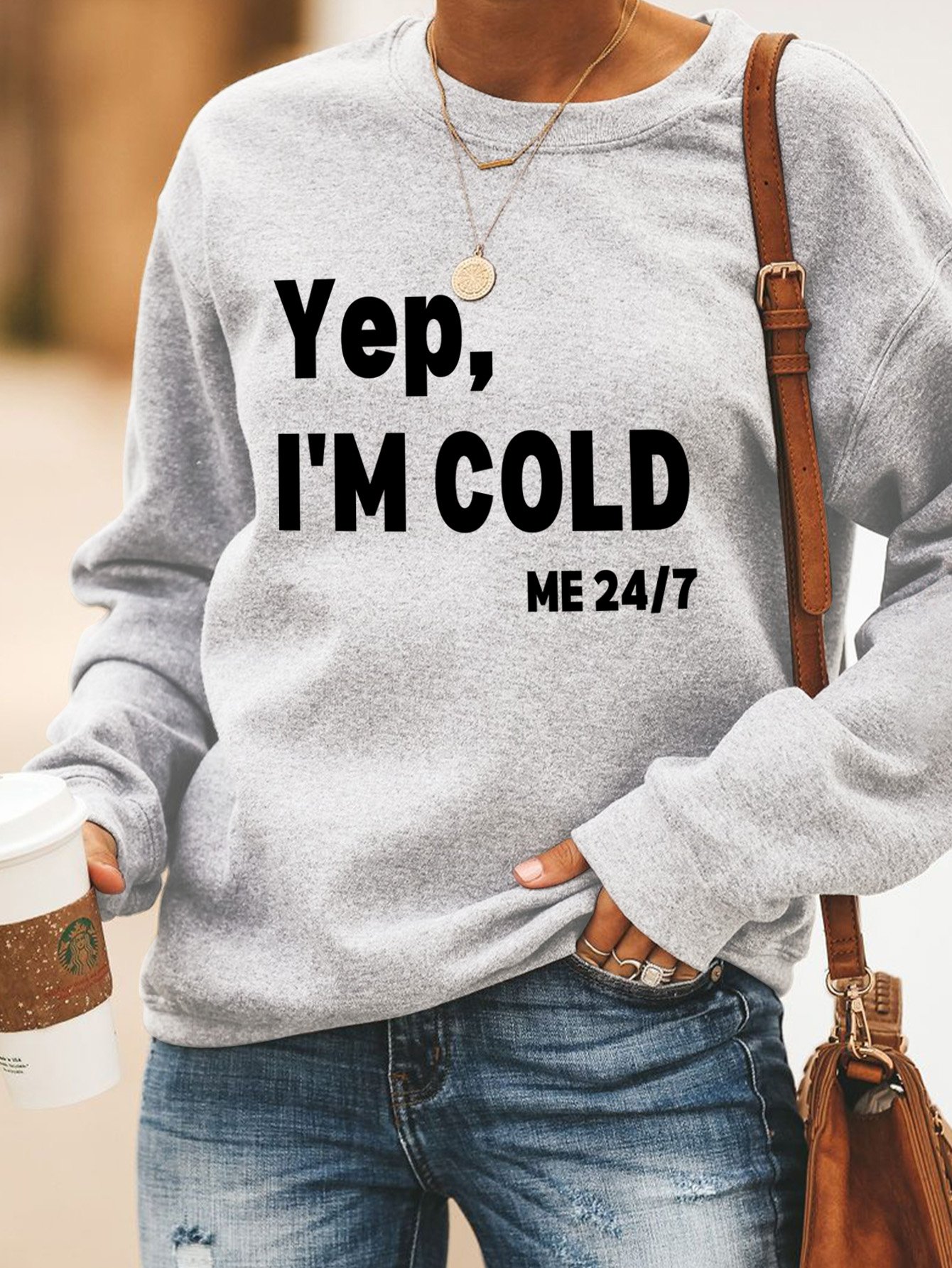 Lilicloth X Kat8lyst Yep I'm Cold Me 24/7 Women's Sweatshirt