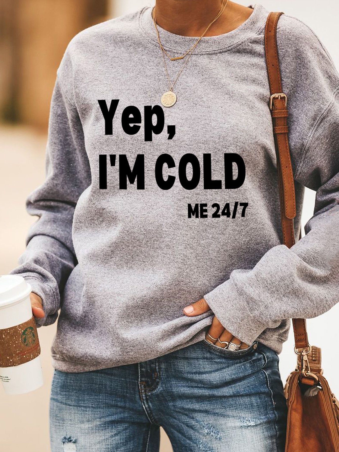 Lilicloth X Kat8lyst Yep I'm Cold Me 24/7 Women's Sweatshirt