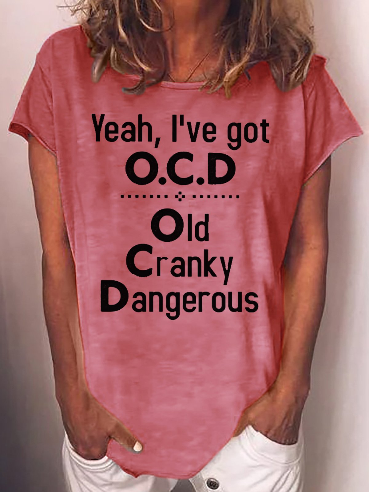 Womens Yeah, I've Got O.C.D Crew Neck T-Shirt