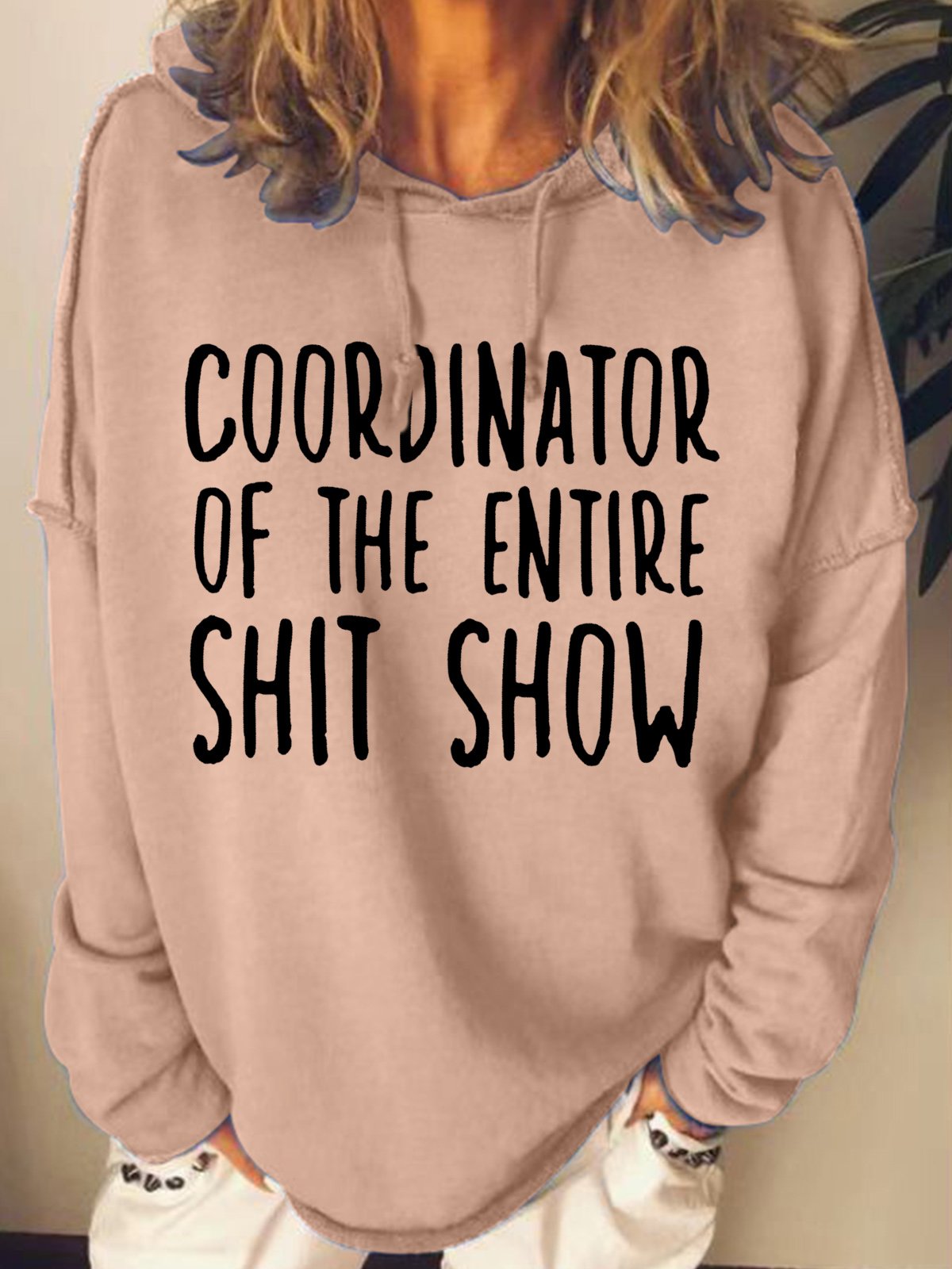 Womens Coordinator of the Entire Shit Show Shirt Funny Mom Hoodie Sweatshirt