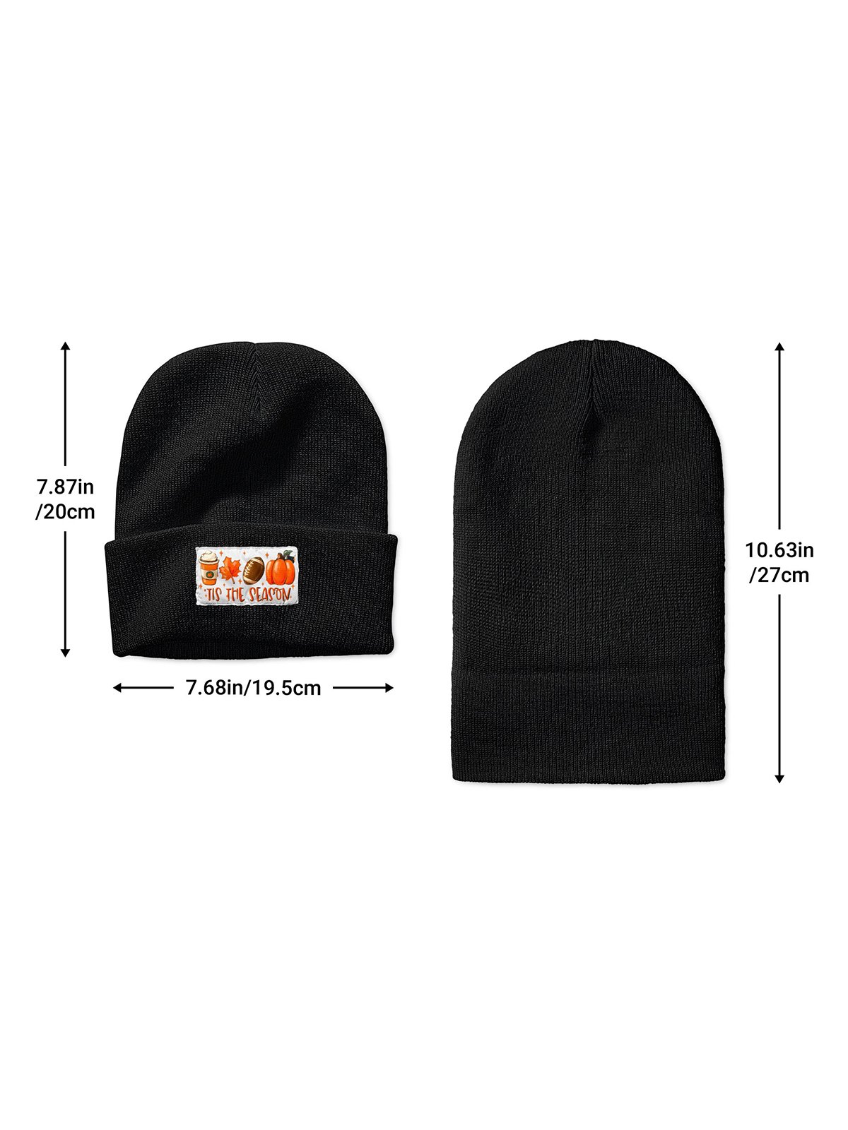 This The Season Pumpkin Halloween Graphic Beanie Hat