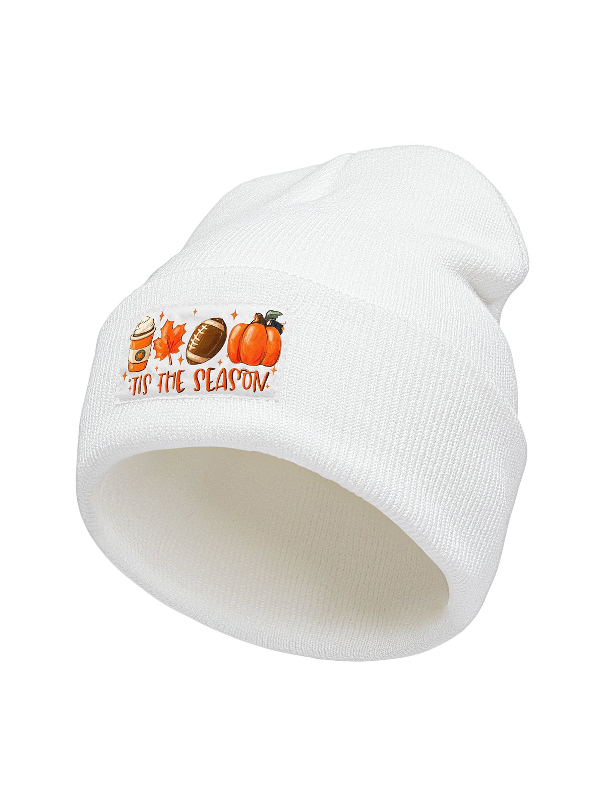 This The Season Pumpkin Halloween Graphic Beanie Hat