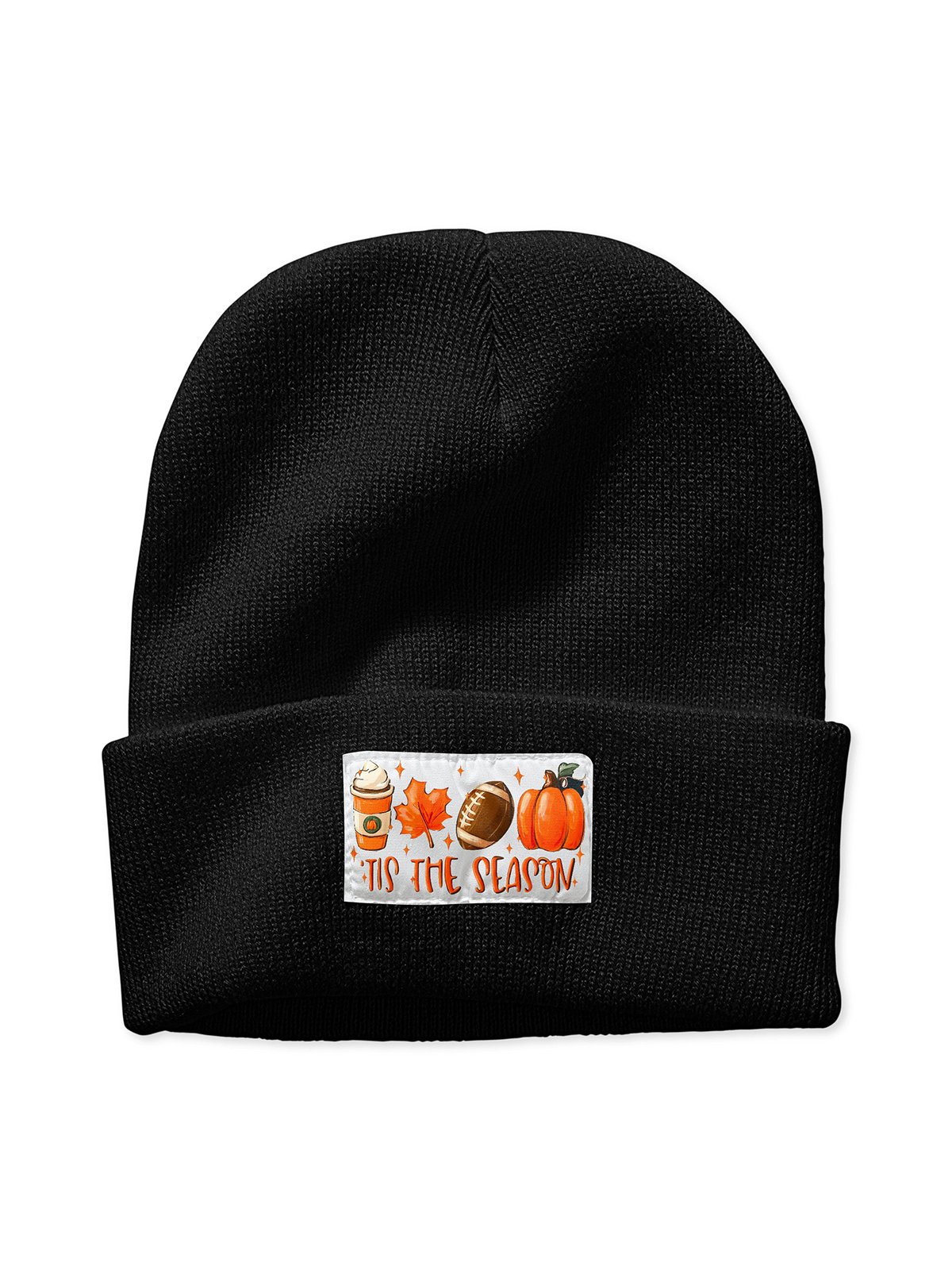 This The Season Pumpkin Halloween Graphic Beanie Hat