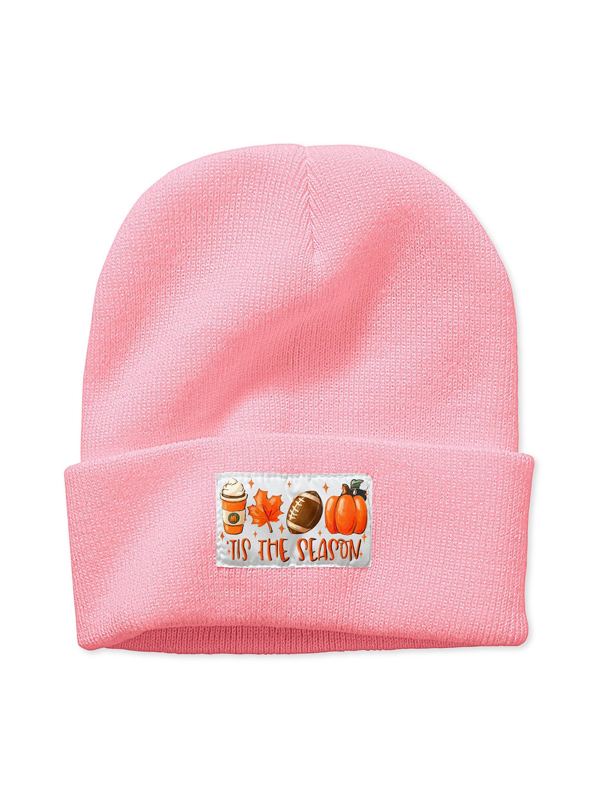 This The Season Pumpkin Halloween Graphic Beanie Hat