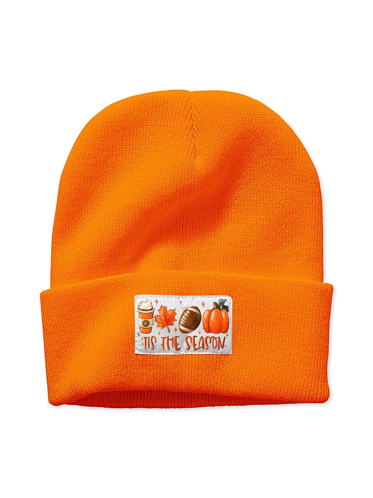 This The Season Pumpkin Halloween Graphic Beanie Hat