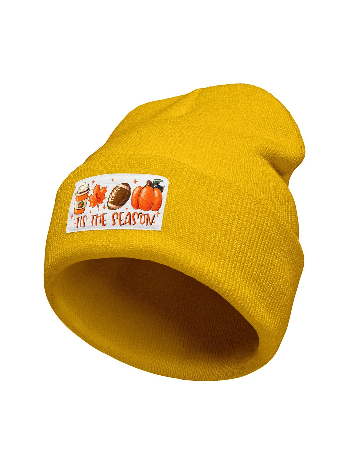 This The Season Pumpkin Halloween Graphic Beanie Hat