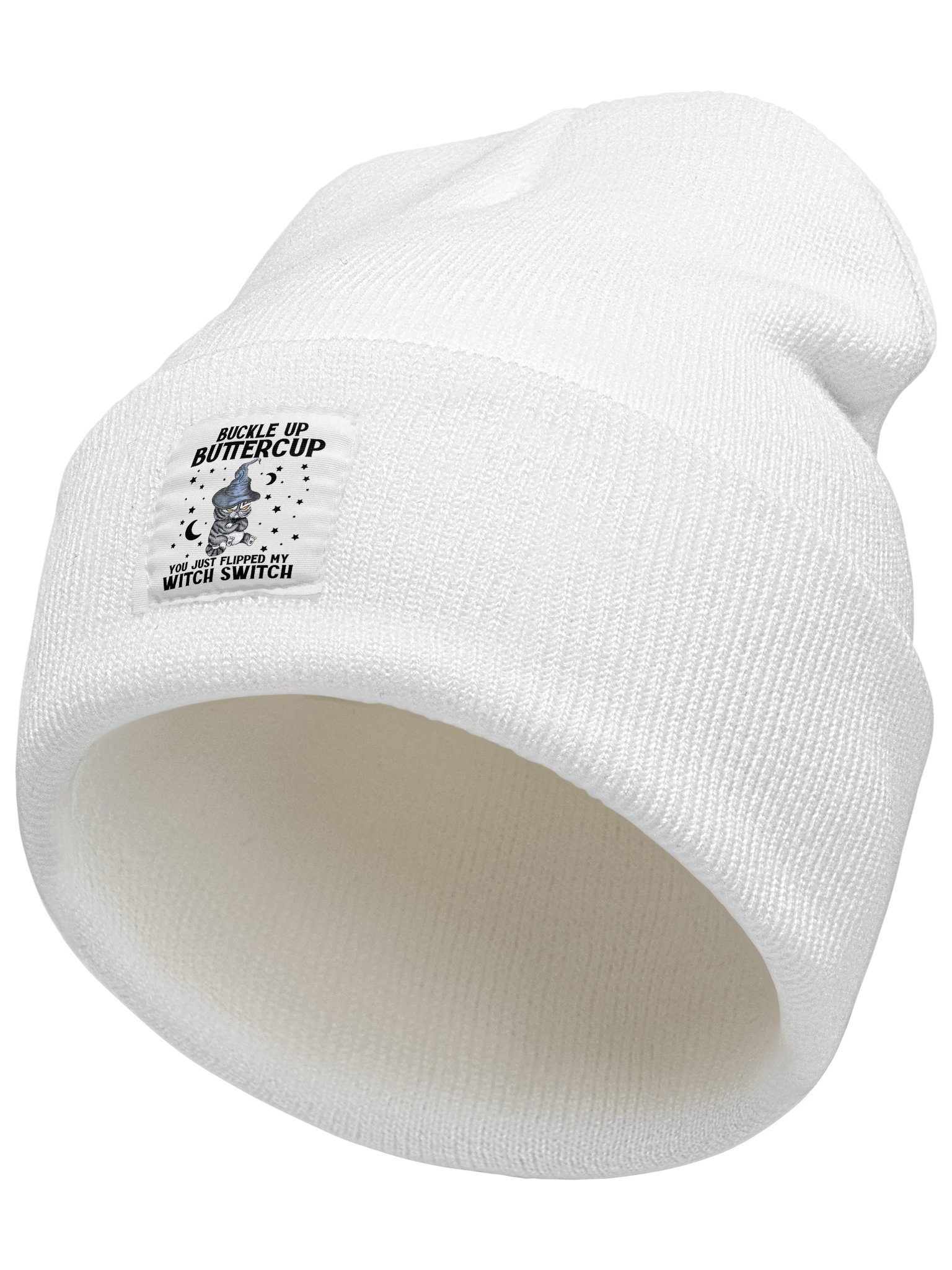 Buckle Up Buttercup Animal Graphic Beanie Hat