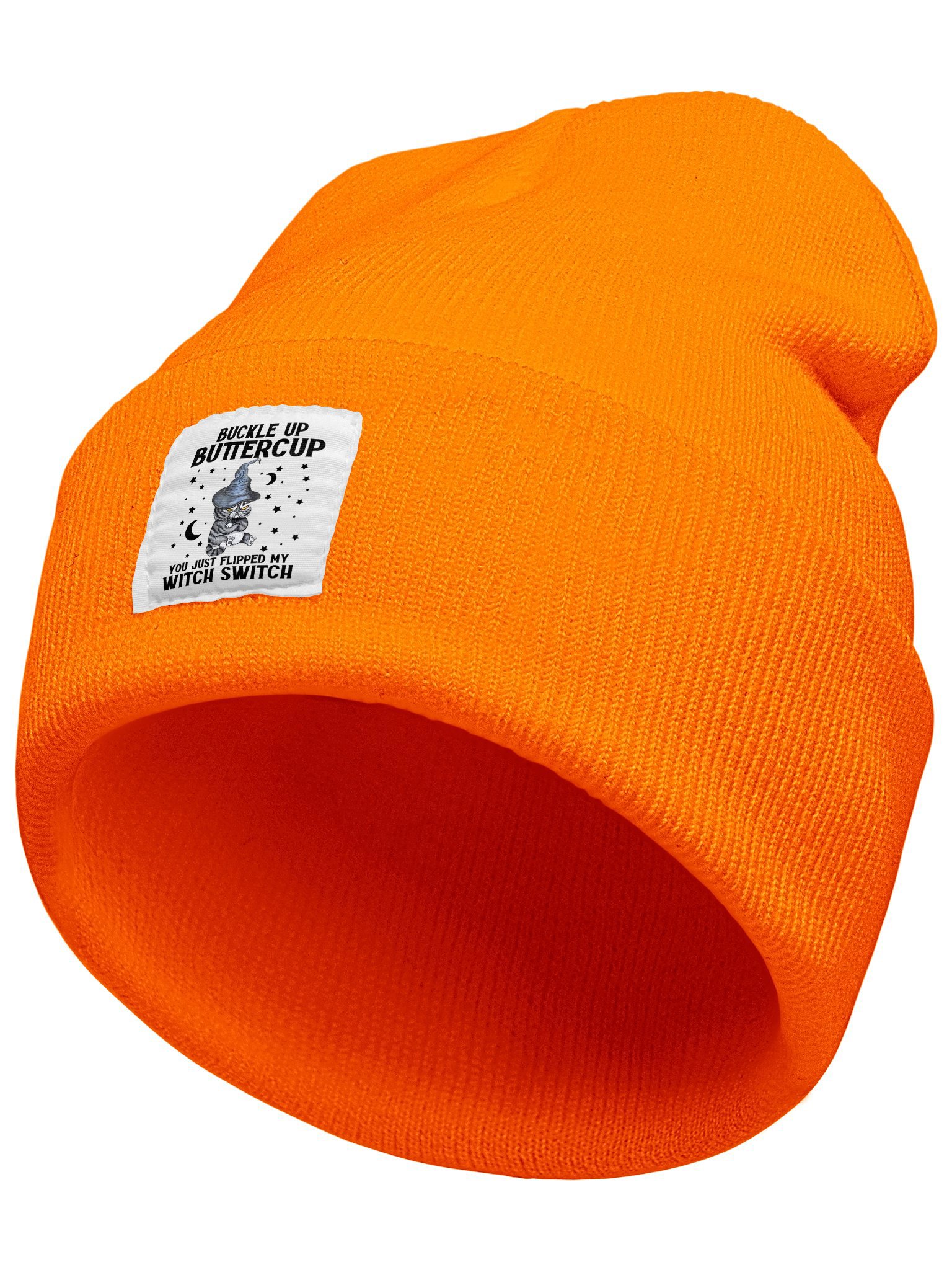 Buckle Up Buttercup Animal Graphic Beanie Hat