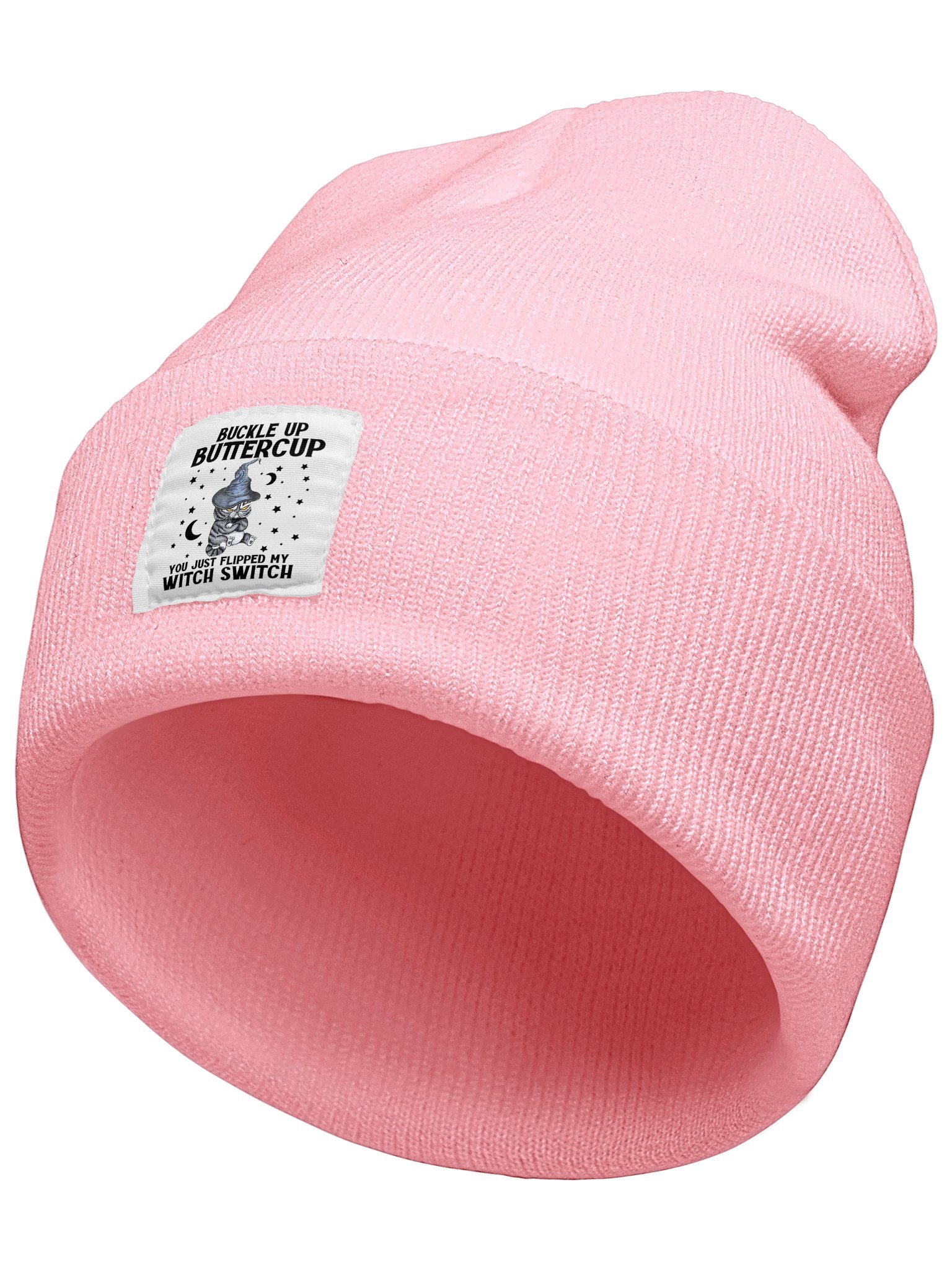 Buckle Up Buttercup Animal Graphic Beanie Hat