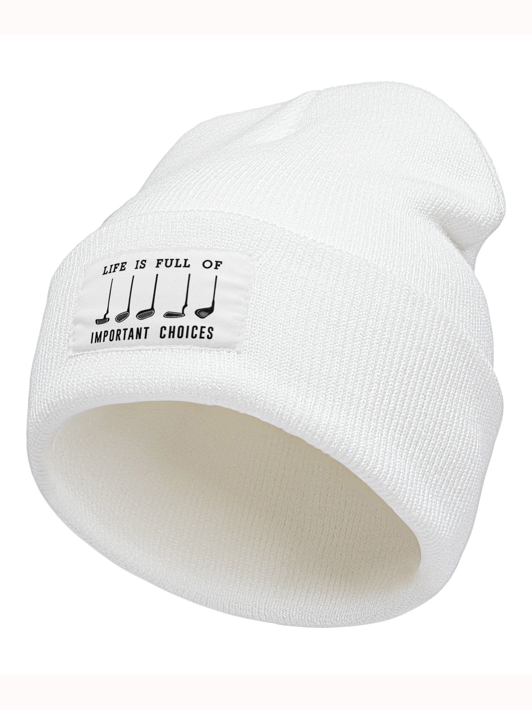 Life Is Full Of Important Choices Graphic Beanie Hat