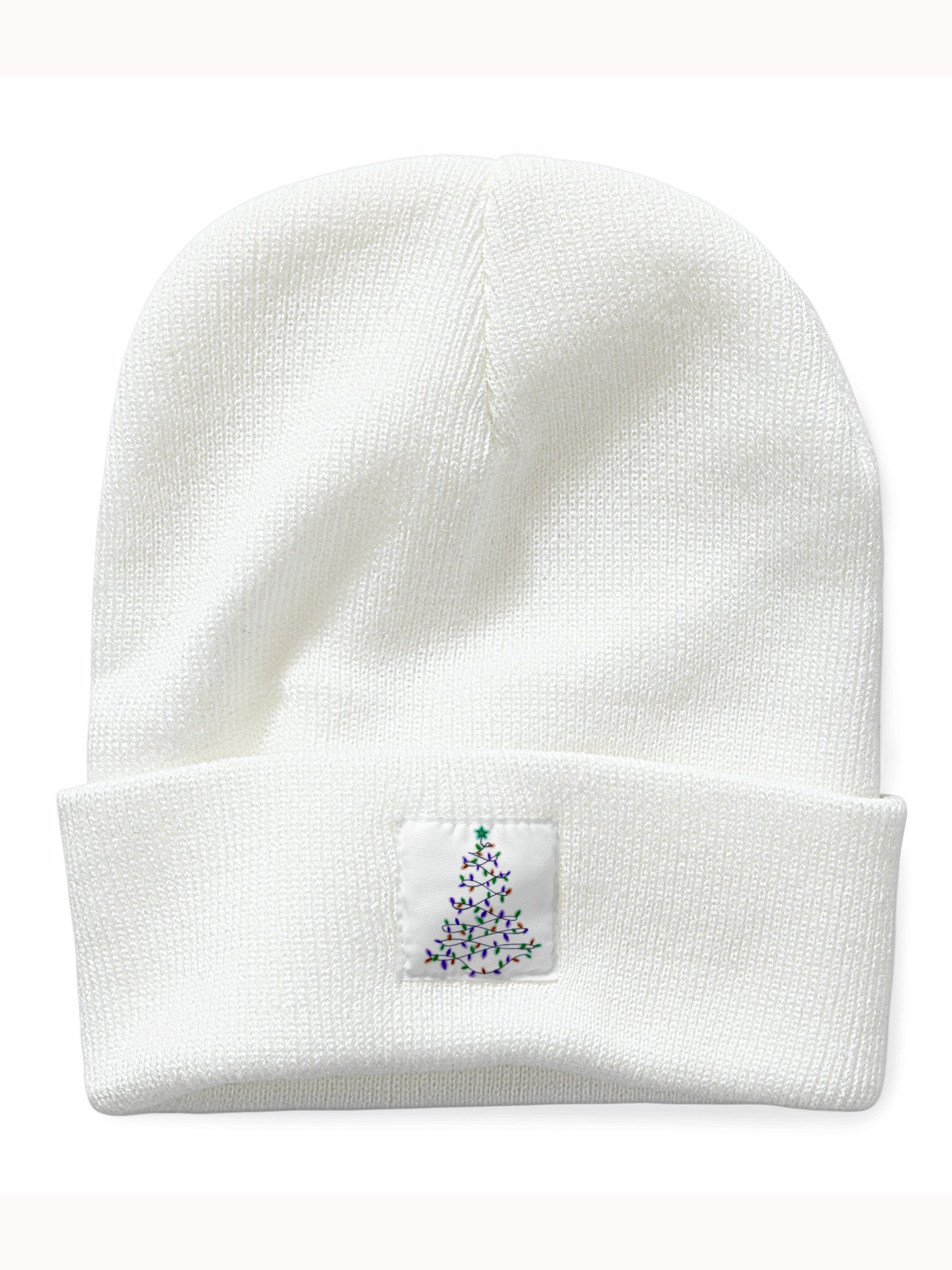 Colorful Christmas Tree Christmas Graphic Beanie Hat