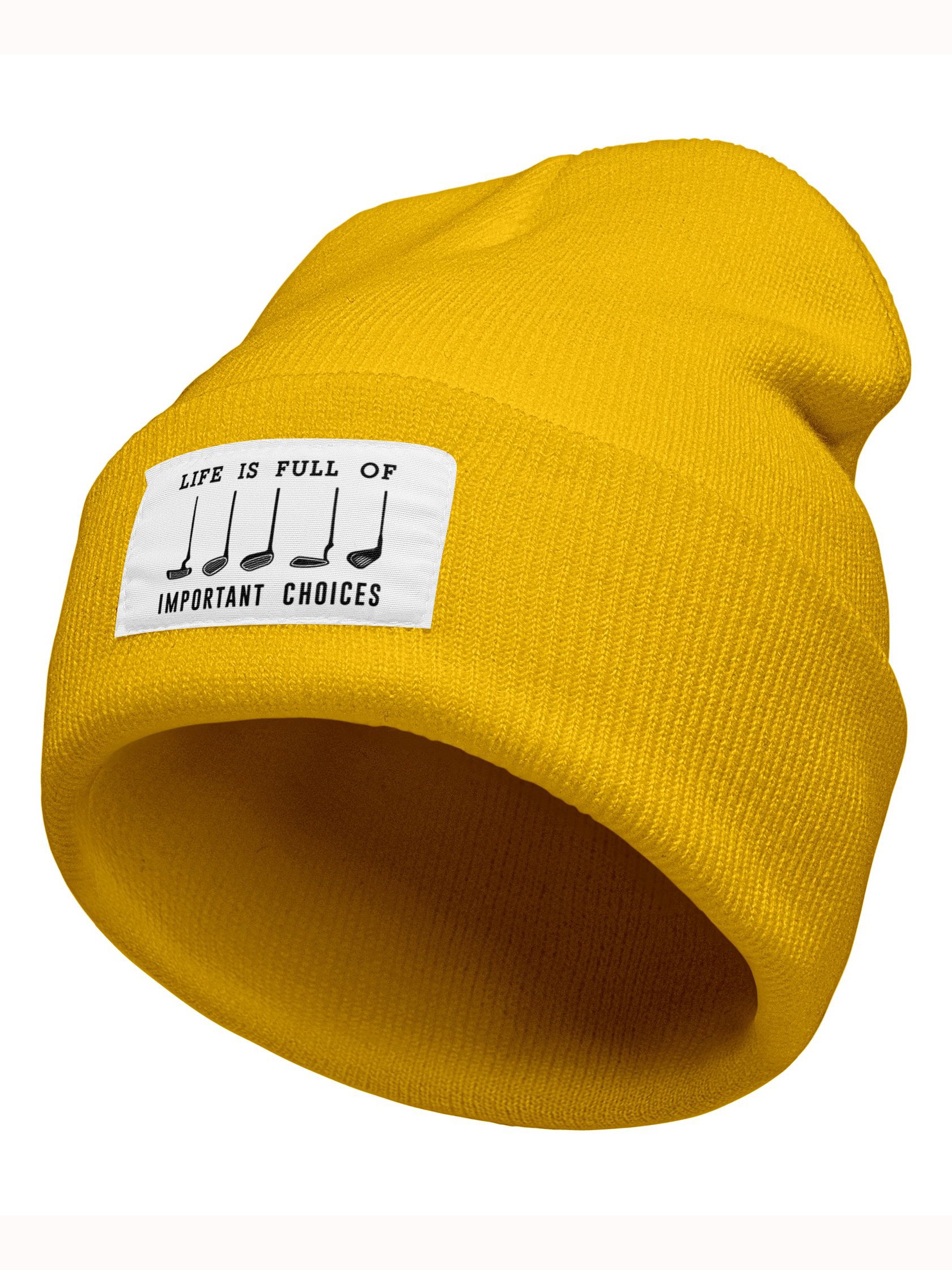 Life Is Full Of Important Choices Graphic Beanie Hat