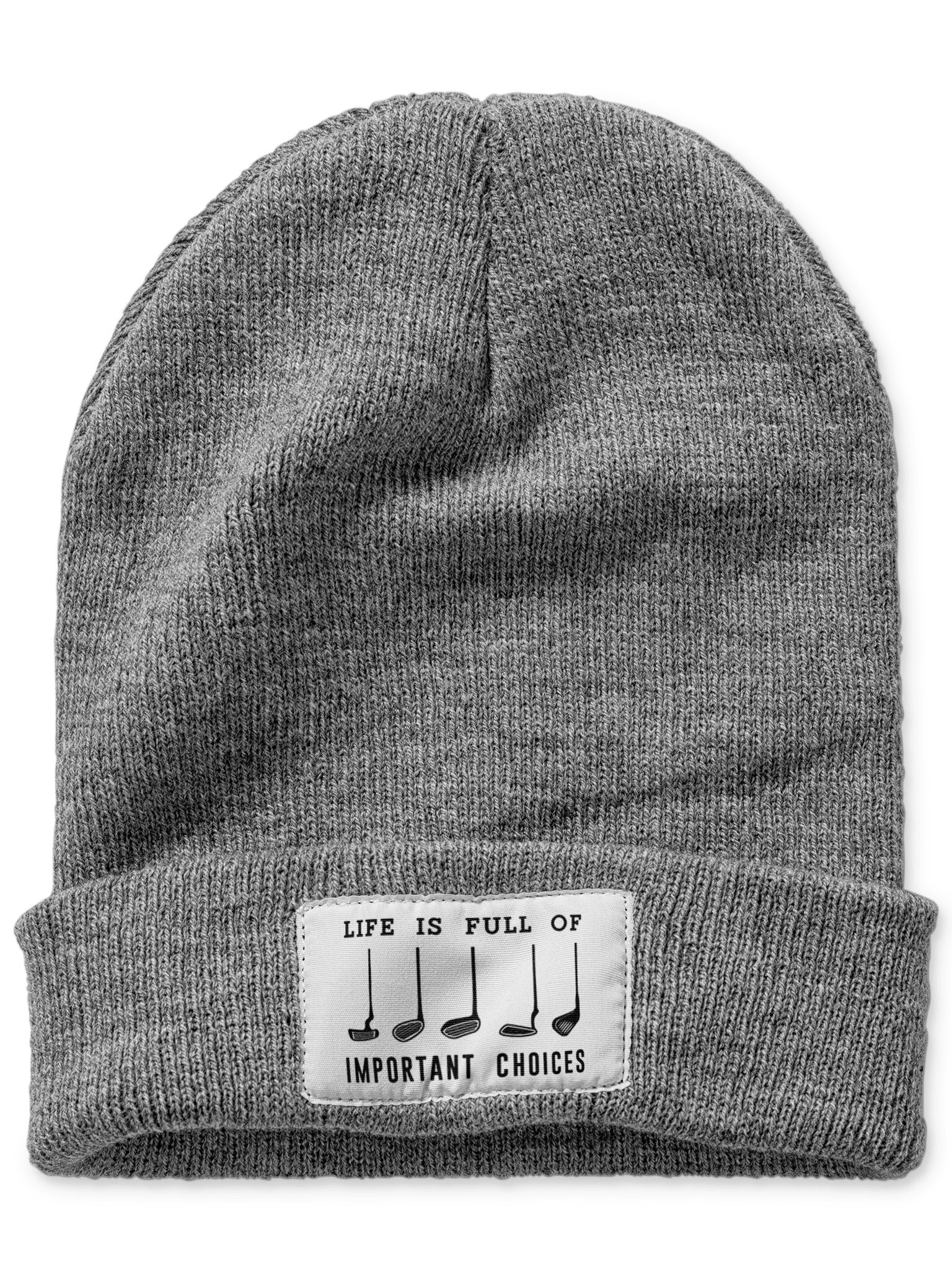 Life Is Full Of Important Choices Graphic Beanie Hat