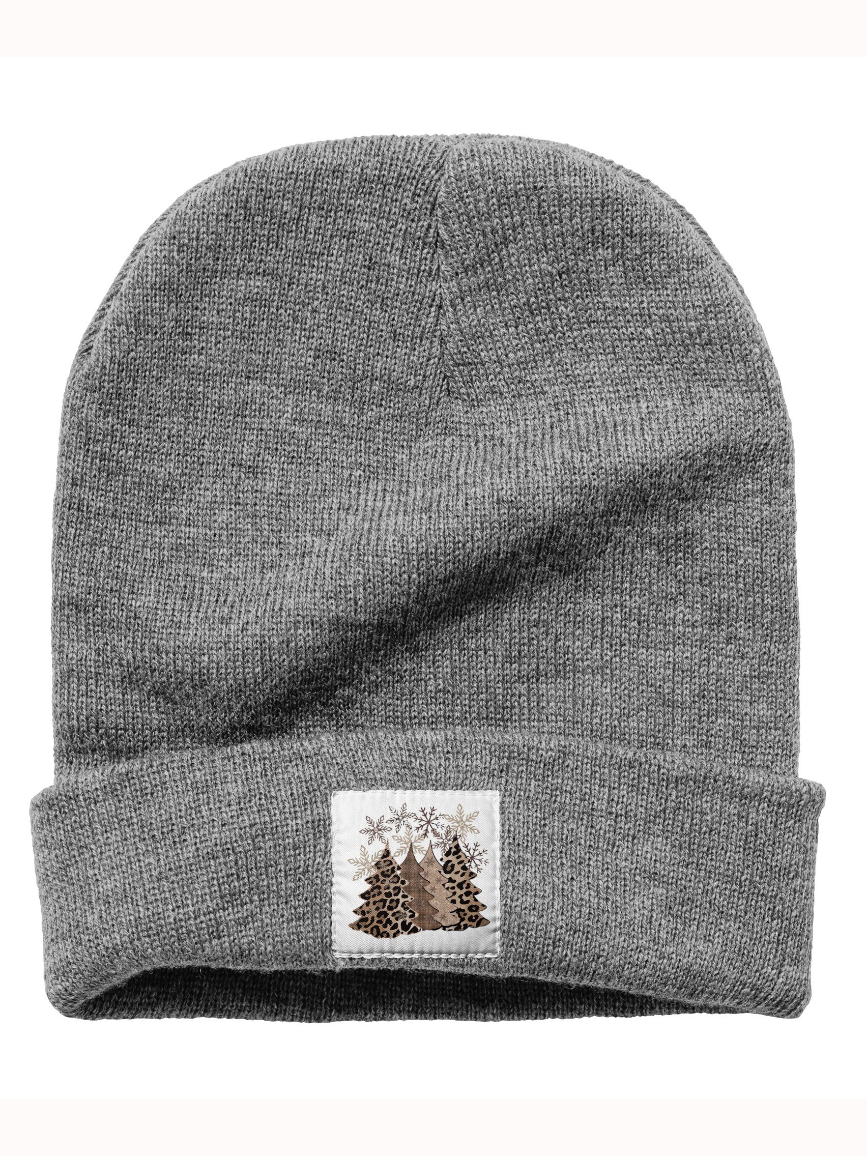 Christmas Tree Snowflakes Christmas Graphic Beanie Hat